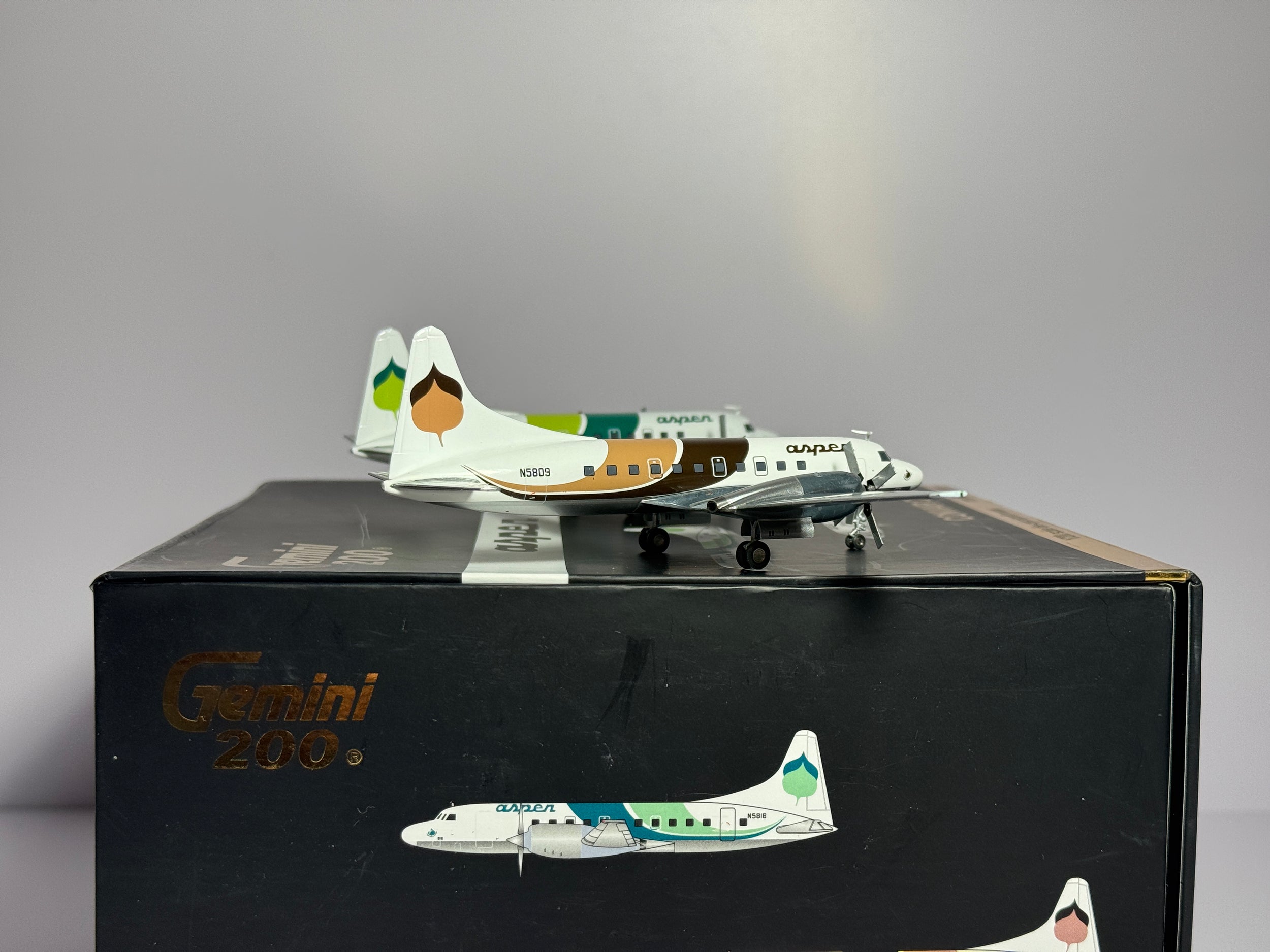 Gemini Jets 1:200 Aspen Airways Convair CV-580 N5809 & N5818 2 plane set G2ASP277