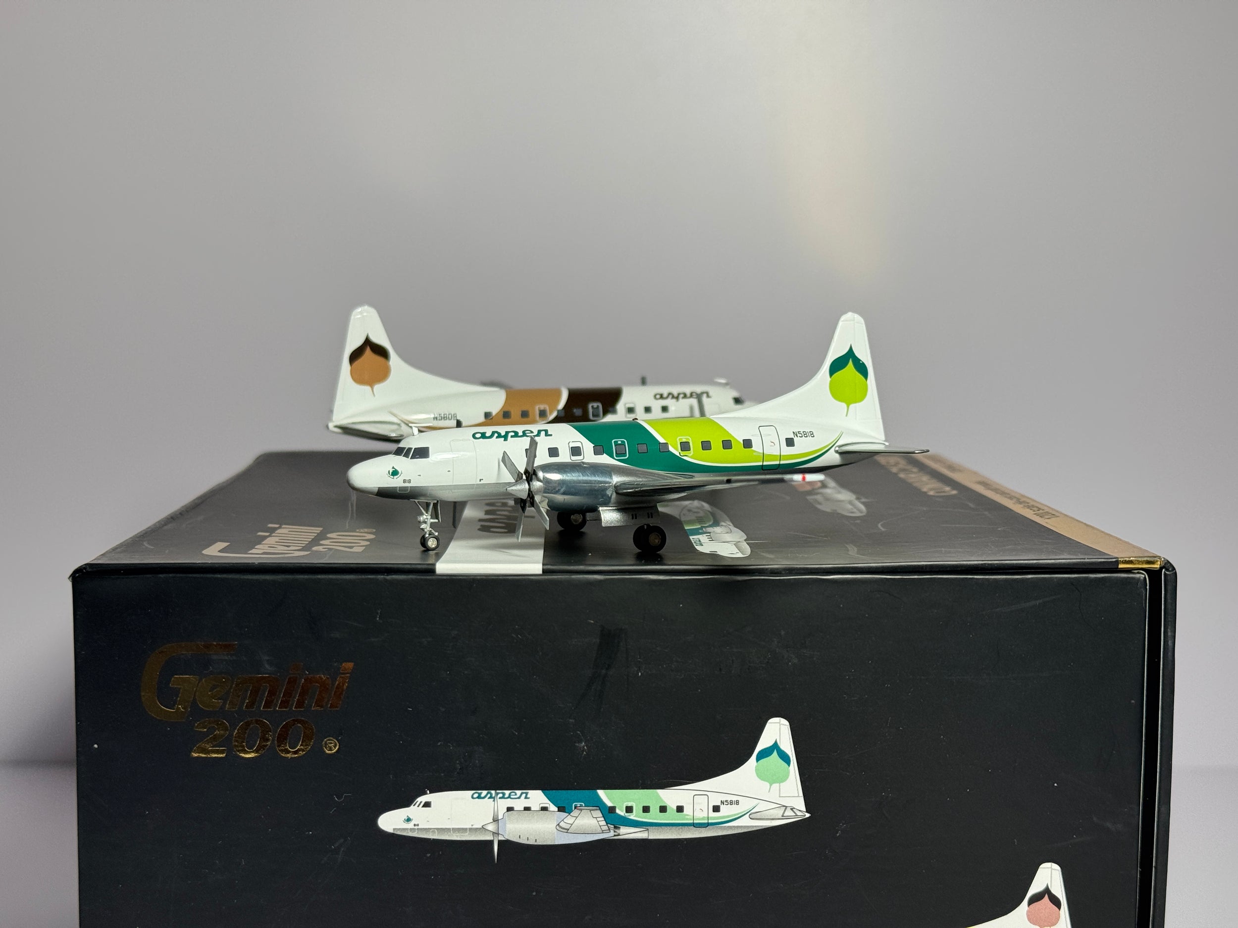 Gemini Jets 1:200 Aspen Airways Convair CV-580 N5809 & N5818 2 plane set G2ASP277