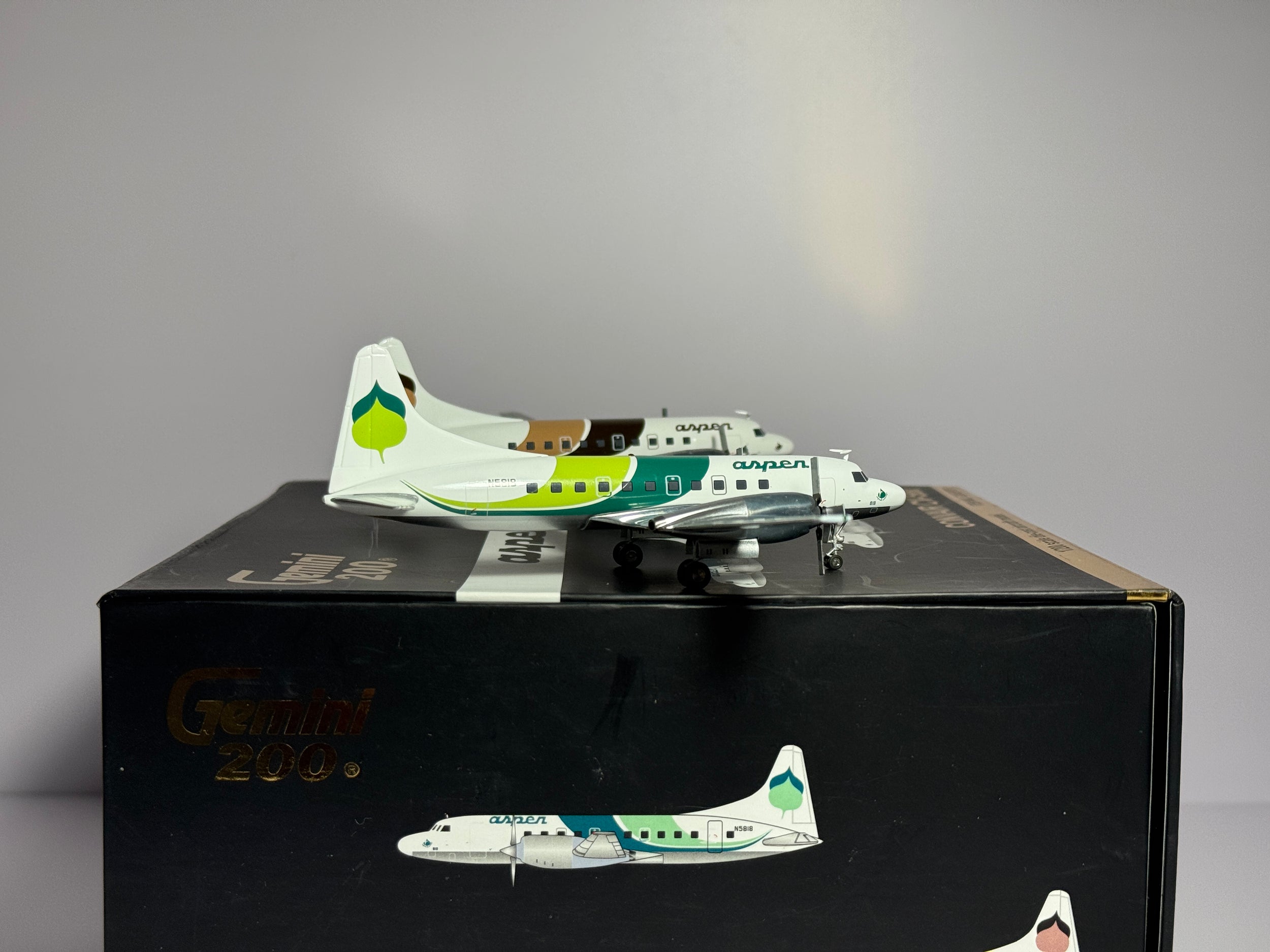 Gemini Jets 1:200 Aspen Airways Convair CV-580 N5809 & N5818 2 plane set G2ASP277