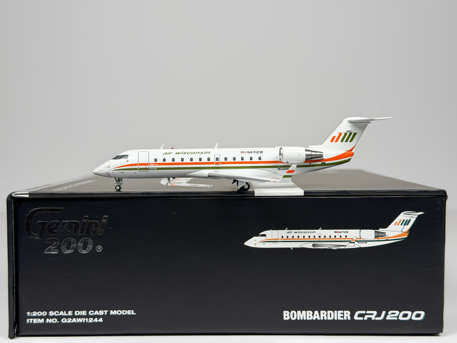 Air Wisconsin Bombardier CRJ200 1:200 Gemini Jets N471ZW (G2AWI1244)