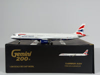 British Airways Airbus A321 1:200 Gemini Jets G-EUXL (G2BAW030)