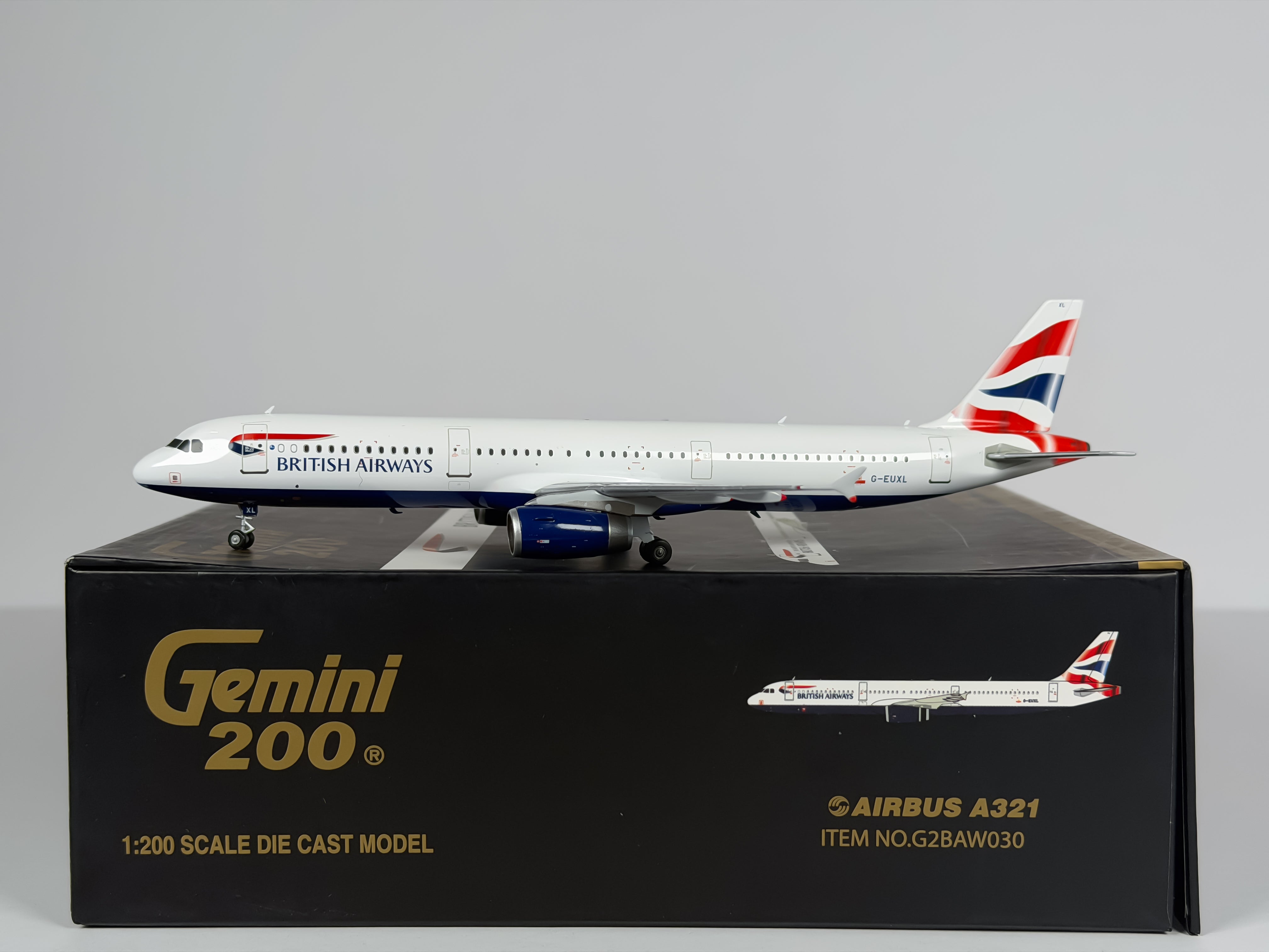 British Airways Airbus A321 1:200 Gemini Jets G-EUXL (G2BAW030)