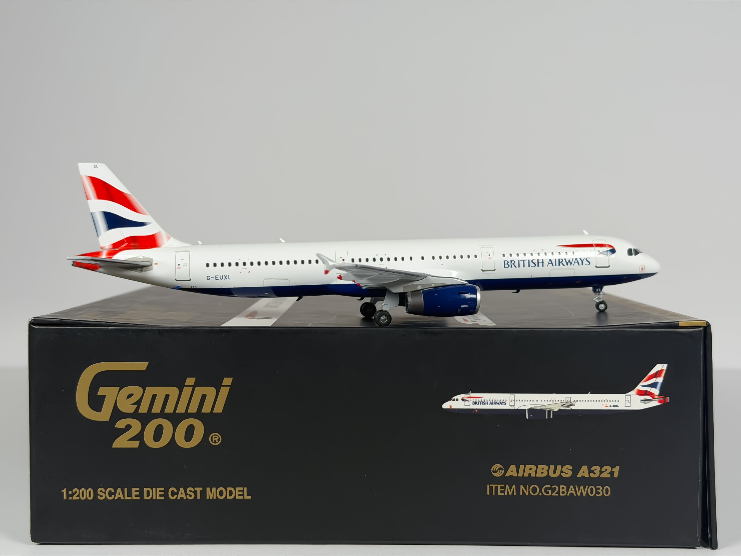 British Airways Airbus A321 1:200 Gemini Jets G-EUXL (G2BAW030)