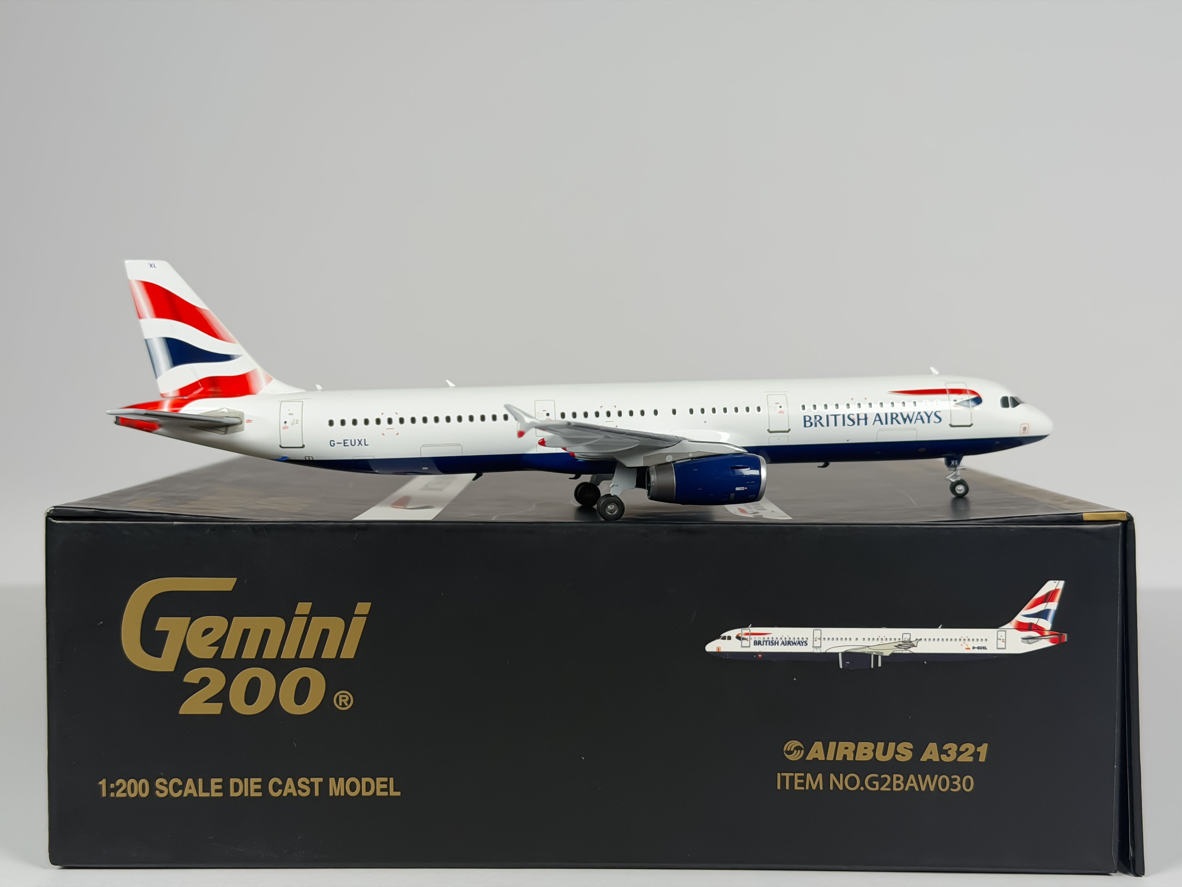 British Airways Airbus A321 1:200 Gemini Jets G-EUXL (G2BAW030)
