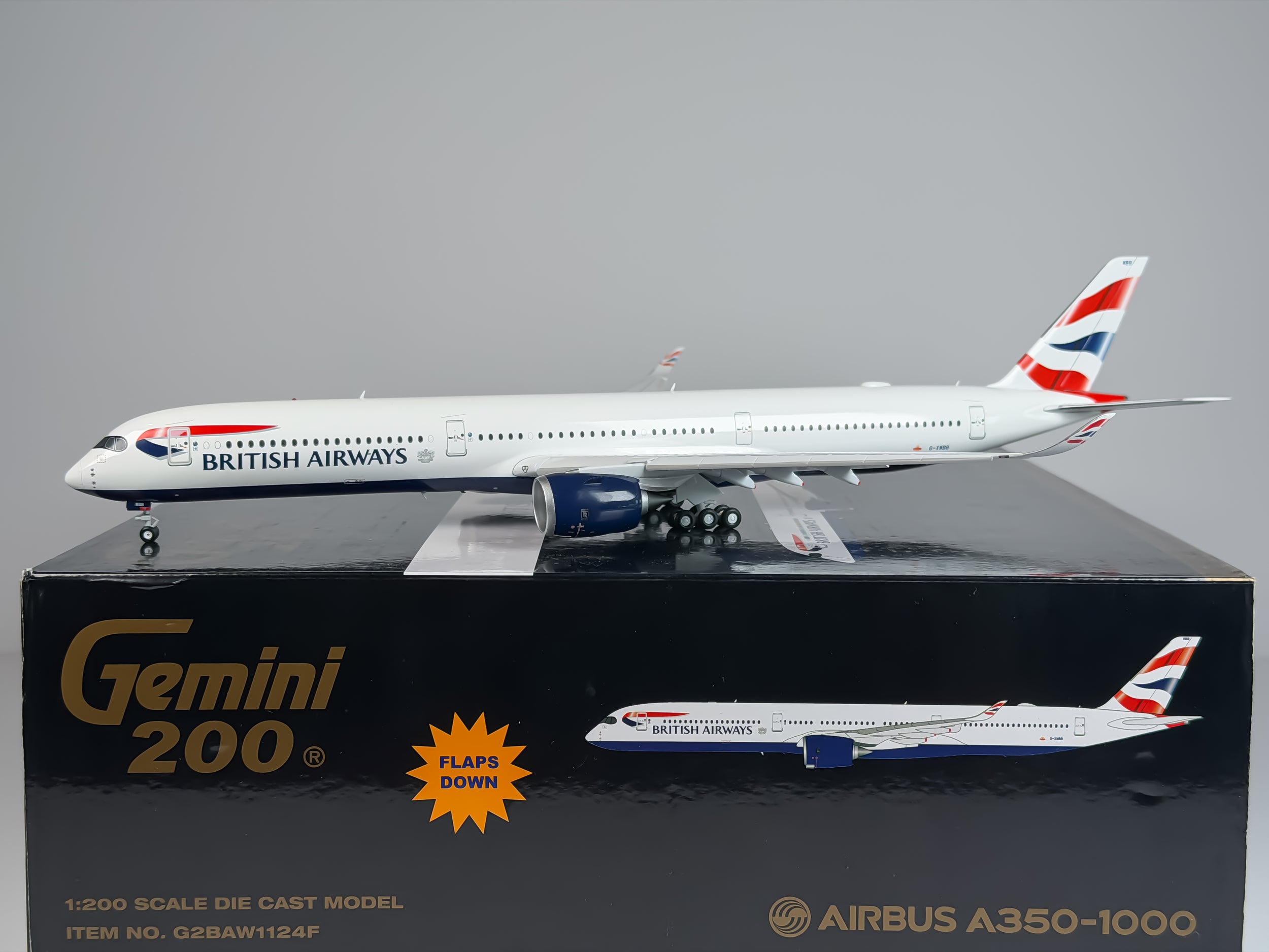 British Airways Airbus A350-1000 1:200 Gemini Jets G-XWBB (G2BAW1124F)