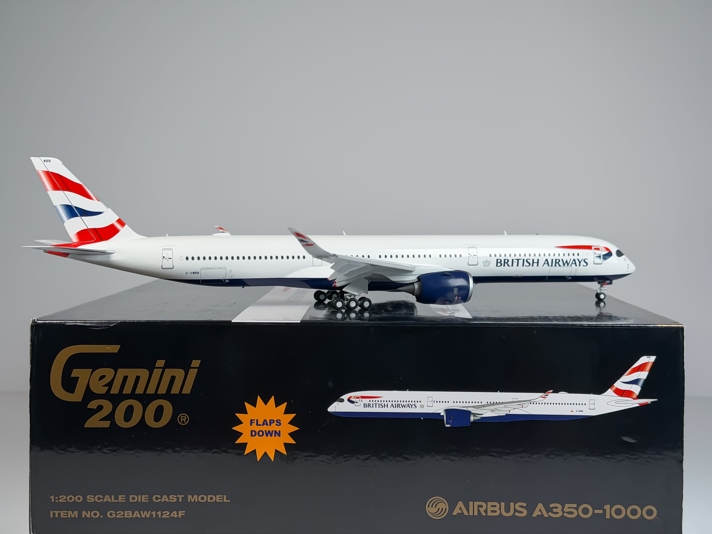 British Airways Airbus A350-1000 1:200 Gemini Jets G-XWBB (G2BAW1124F)