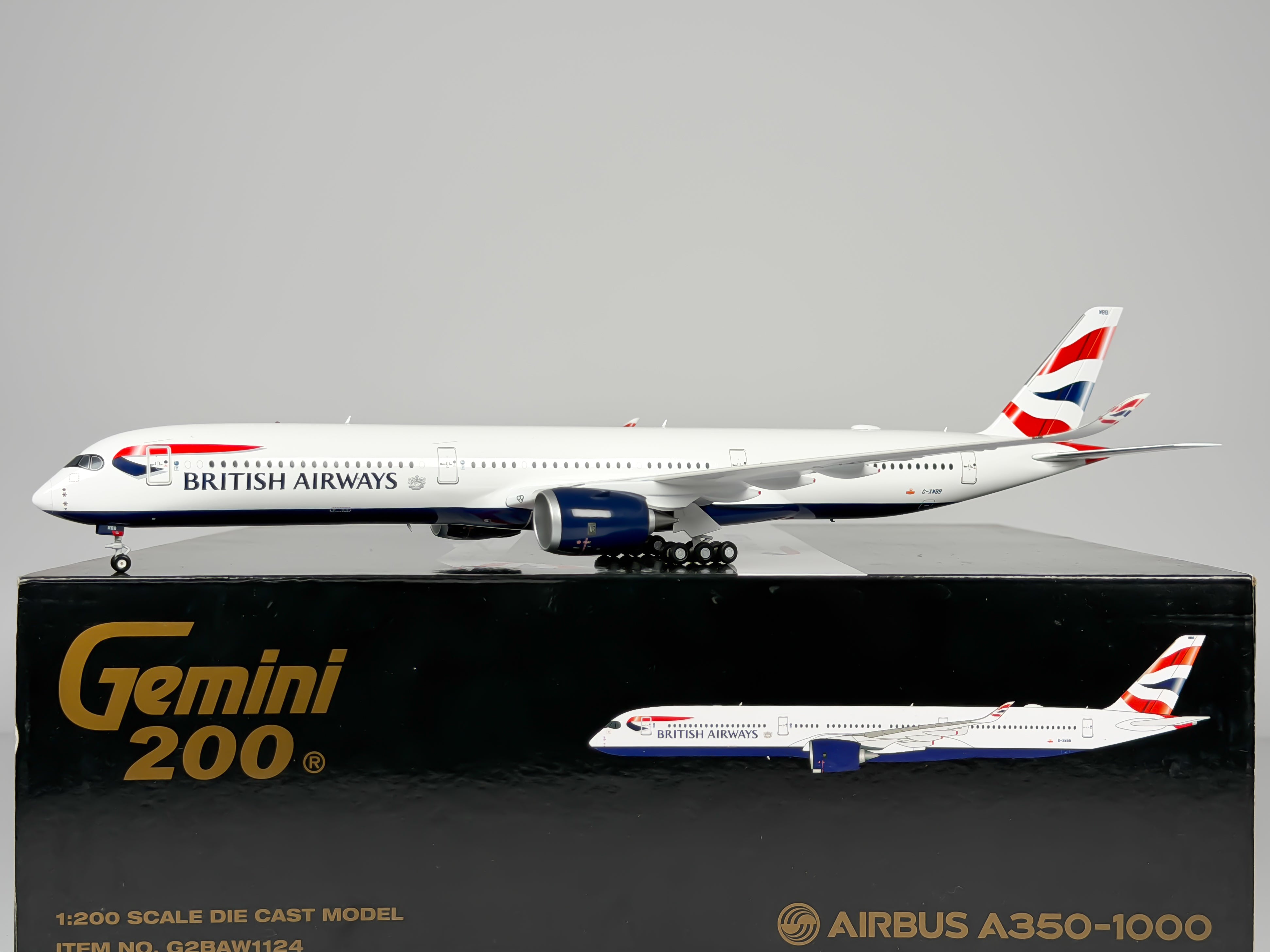 British Airways Airbus A350-1000 1:200 Gemini Jets G-XWBB (G2BAW1124)