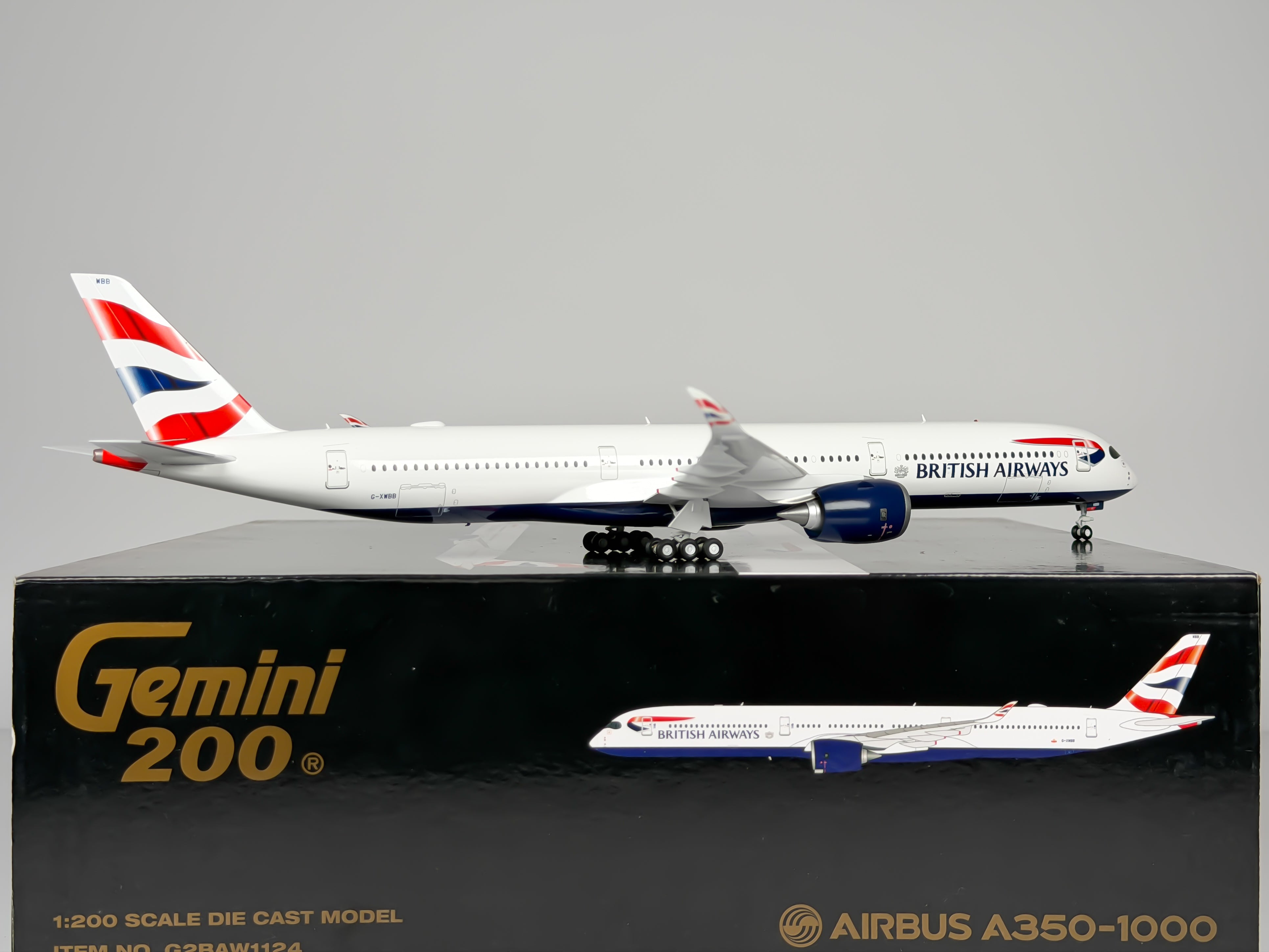 British Airways Airbus A350-1000 1:200 Gemini Jets G-XWBB (G2BAW1124)