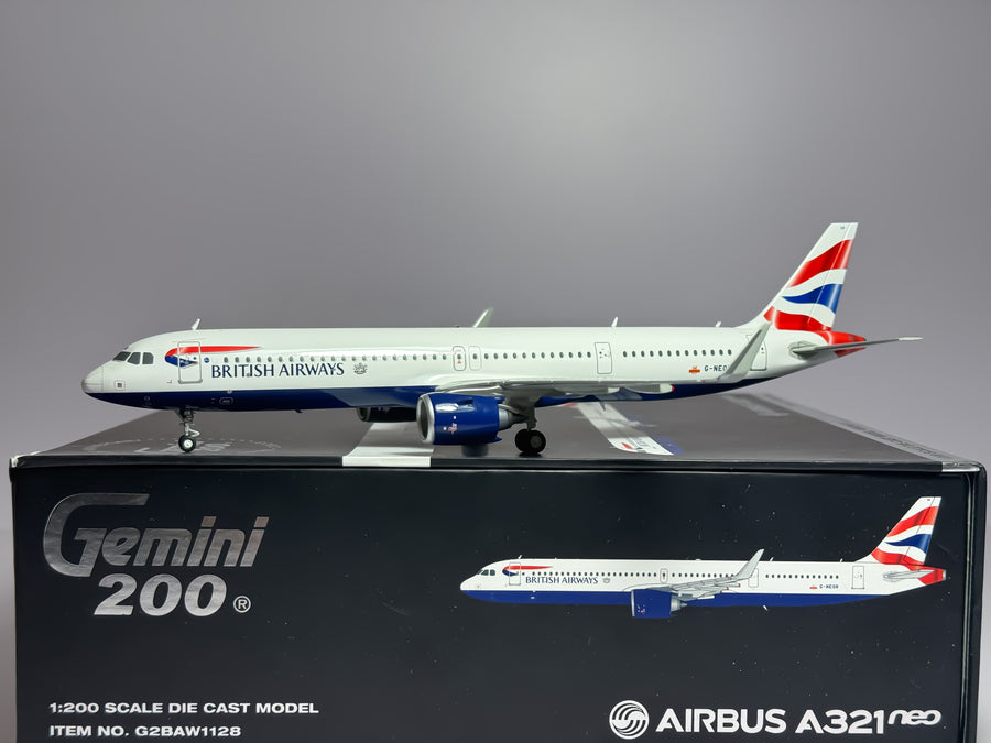 British Airways Airbus A321neo 1:200 Gemini Jets G-NEOR (G2BAW1128)