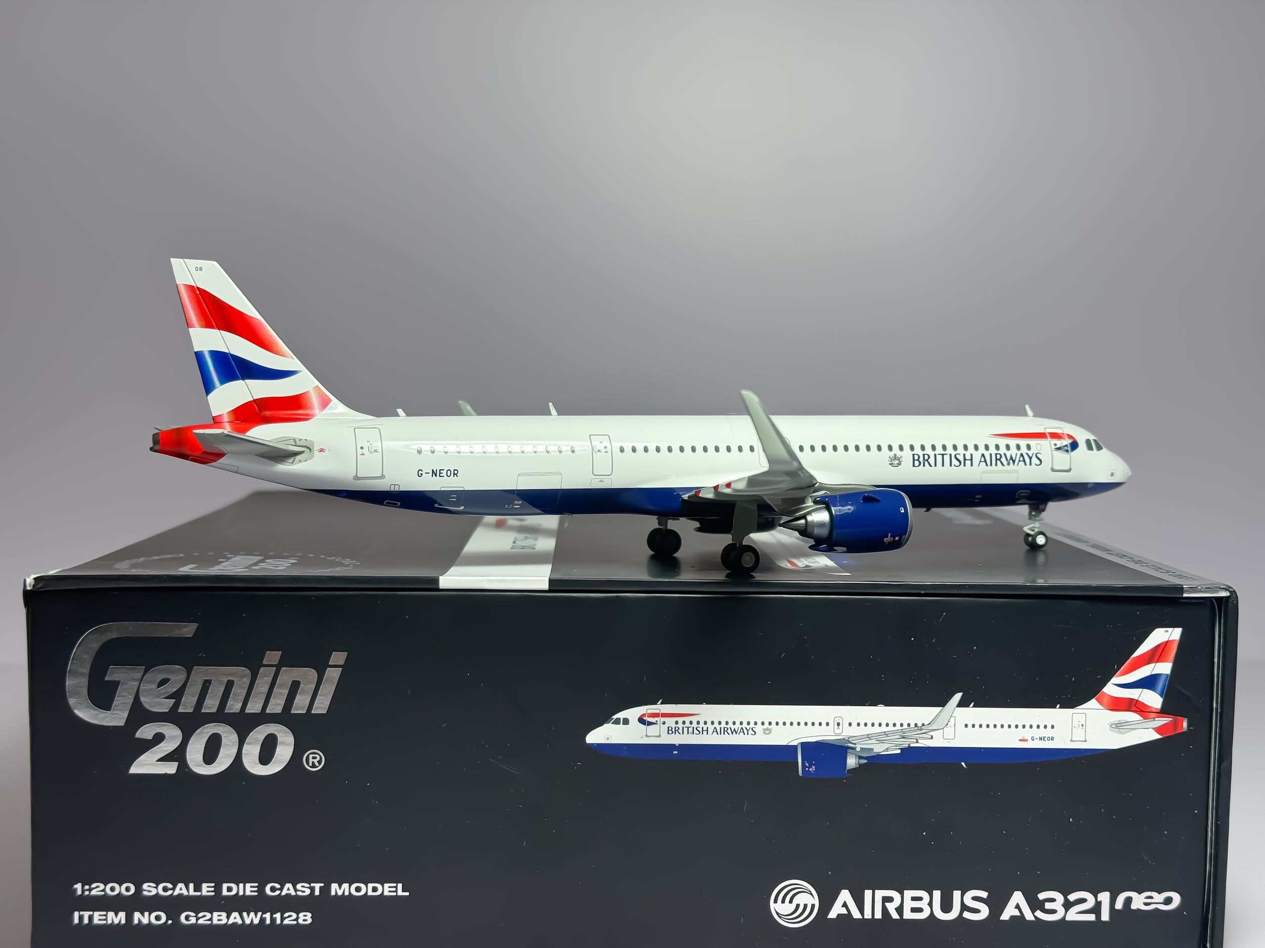 British Airways Airbus A321neo 1:200 Gemini Jets G-NEOR (G2BAW1128)