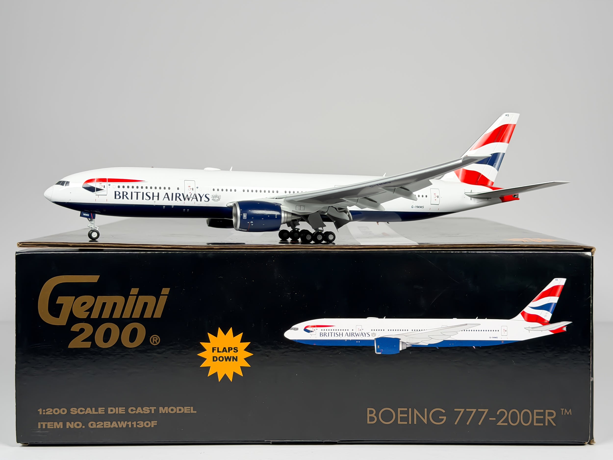 British Airways Boeing 777-200ER 1:200 Gemini Jets G-YMMS (G2BAW1130F)