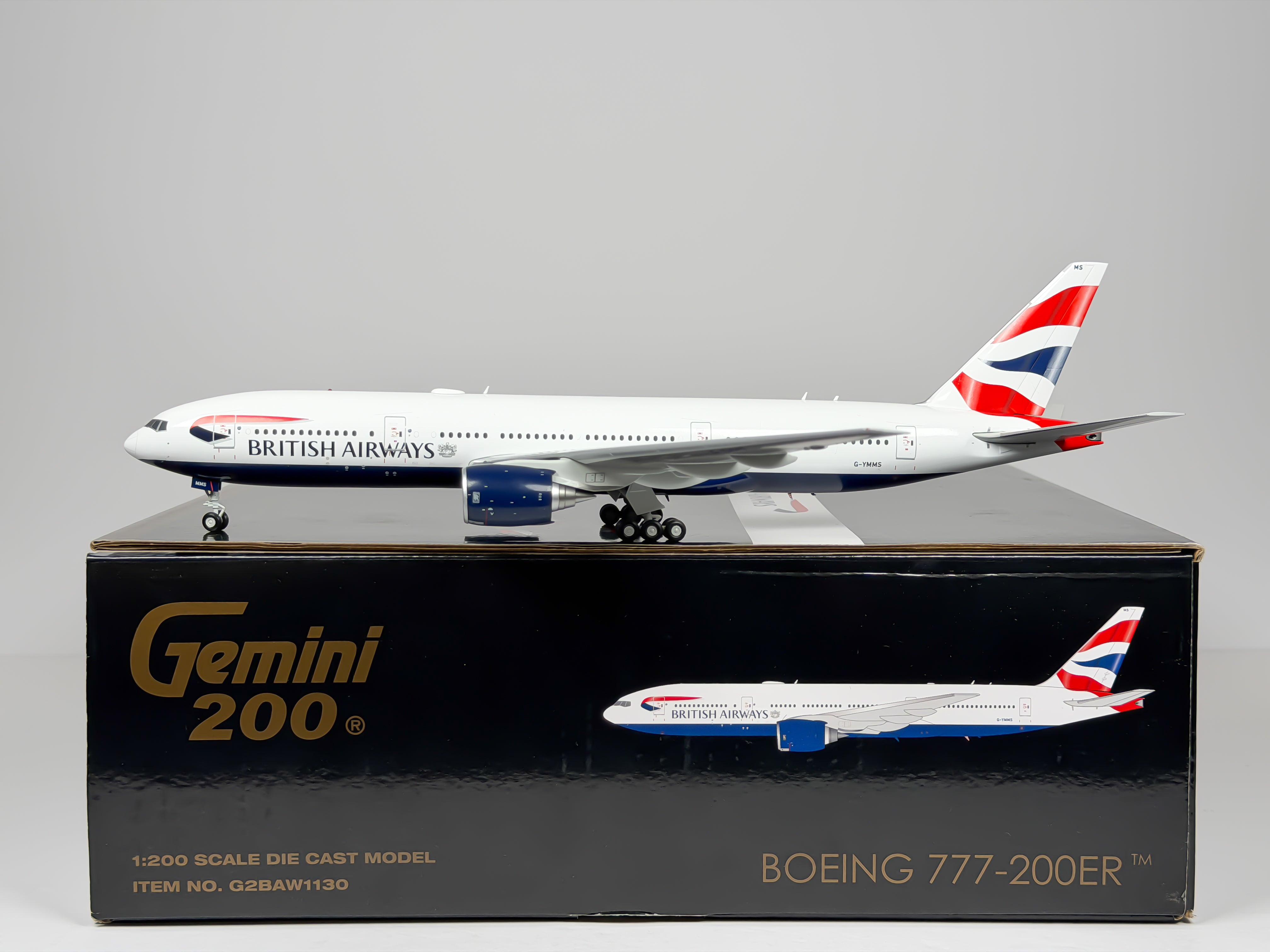 British Airways Boeing 777-200 1:200 Gemini Jets G-YMMS (G2BAW1130)