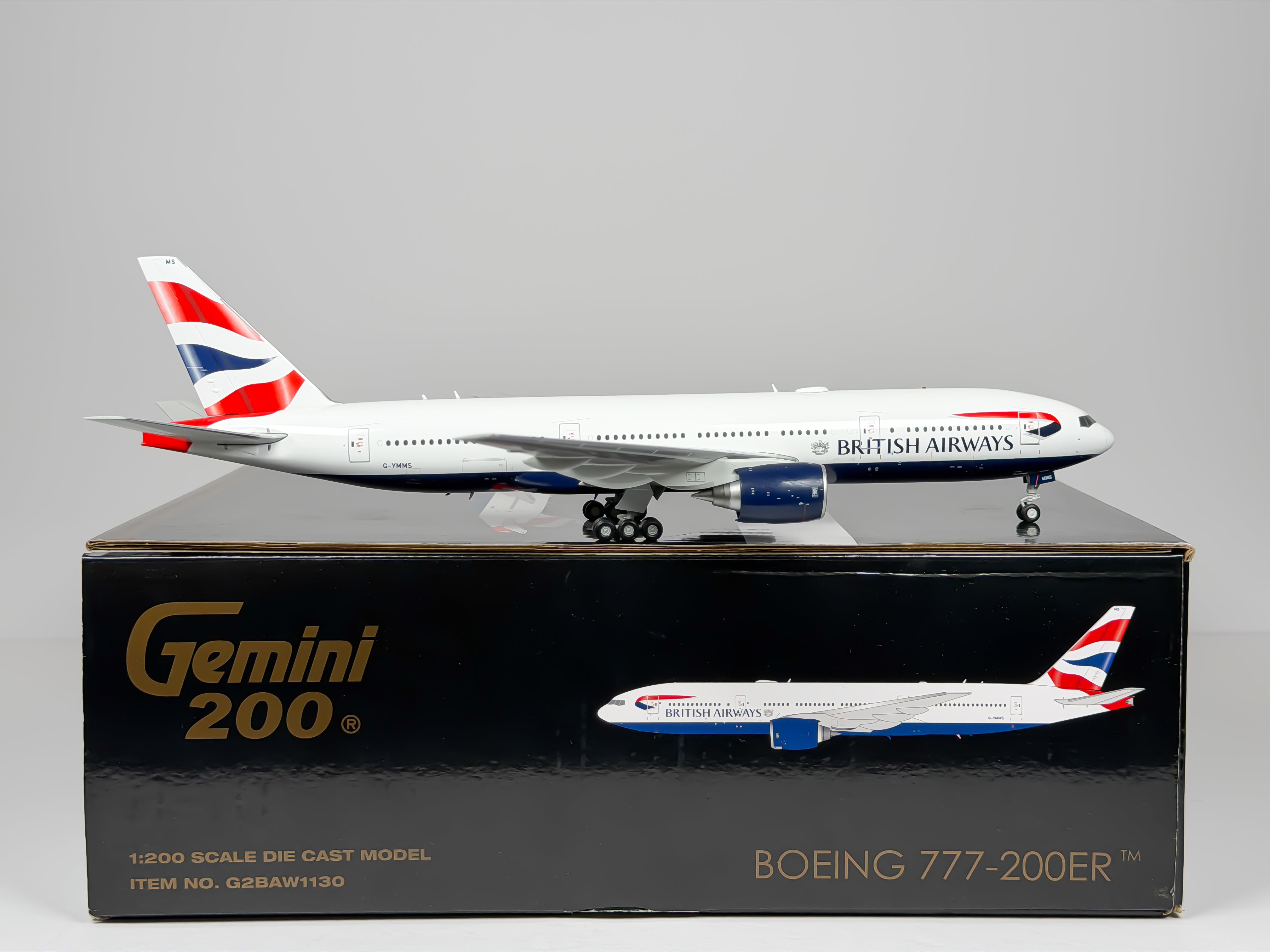 British Airways Boeing 777-200 1:200 Gemini Jets G-YMMS (G2BAW1130)