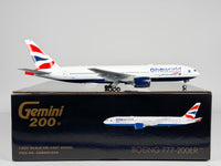 British Airways Boeing 777-200ER 1:200 Gemini Jets G-YMMR (G2BAW1226)