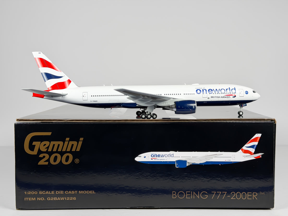 British Airways Boeing 777-200ER 1:200 Gemini Jets G-YMMR (G2BAW1226)