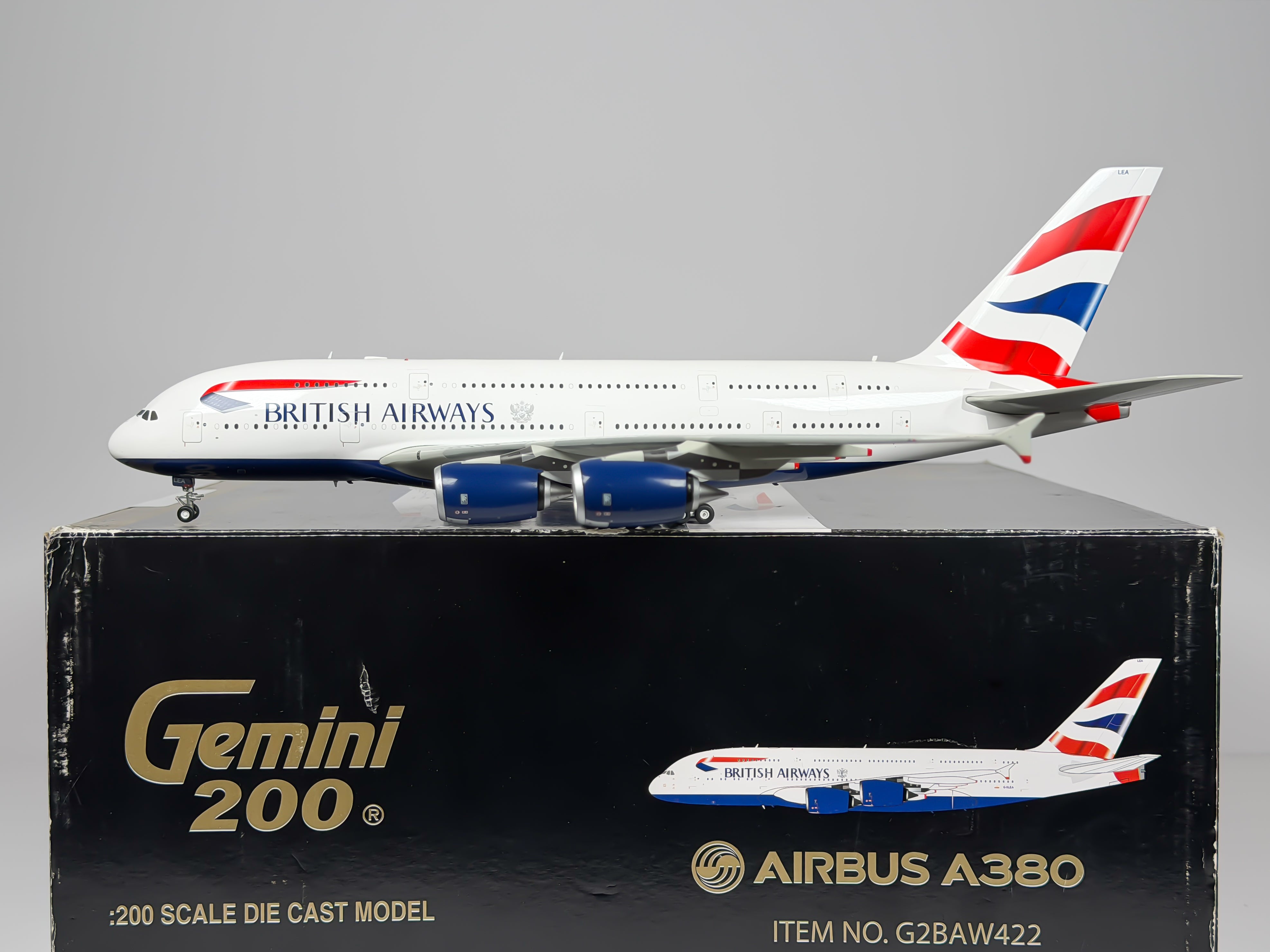 British Airways Airbus A380-800 1:200 Gemini Jets G-XLEA (G2BAW422)