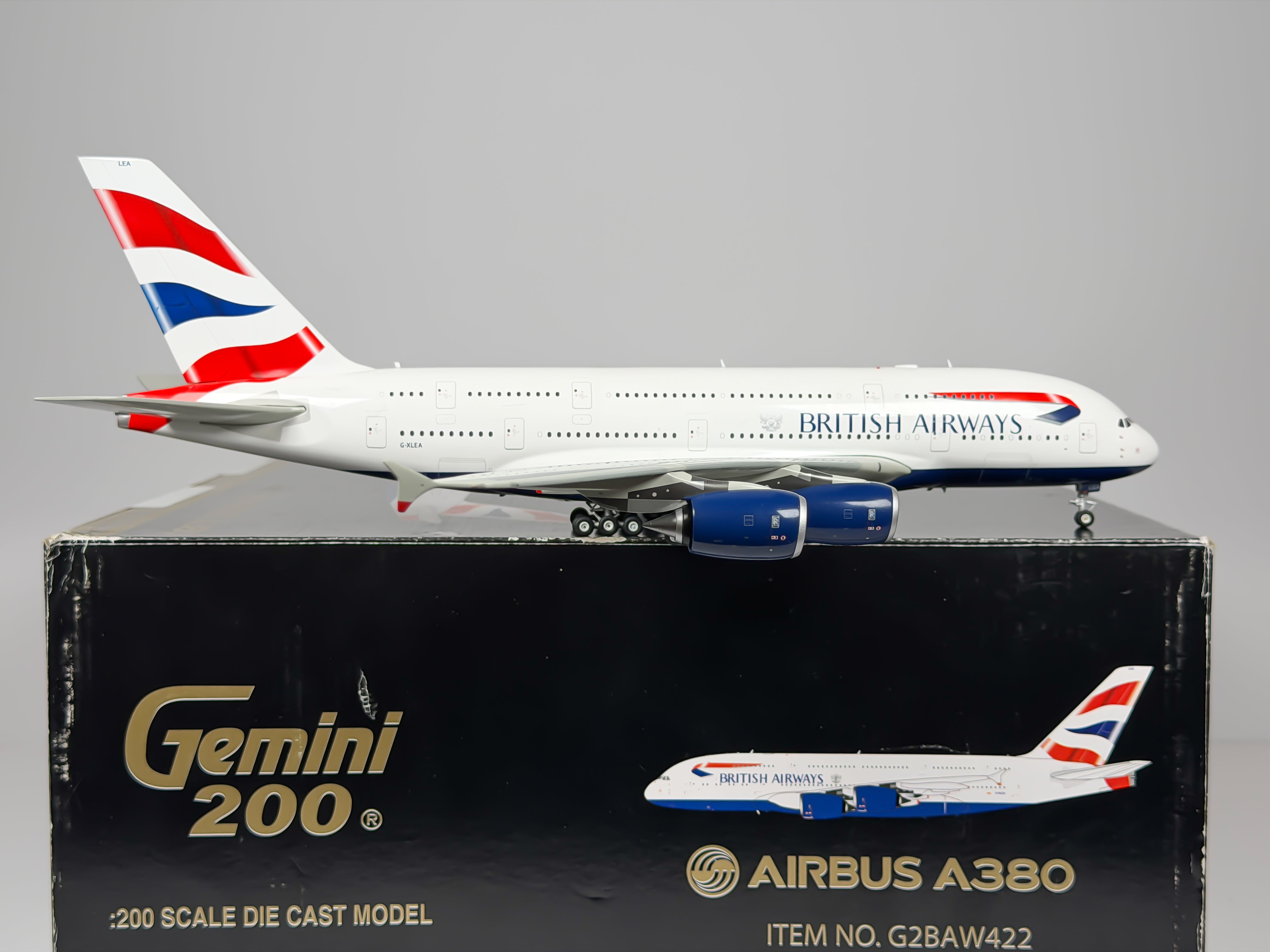 British Airways Airbus A380-800 1:200 Gemini Jets G-XLEA (G2BAW422)