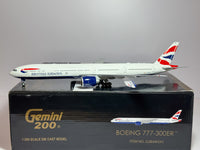 British Airways Boeing 777-300ER 1:200 Gemini Jets G-STBG (G2BAW541)