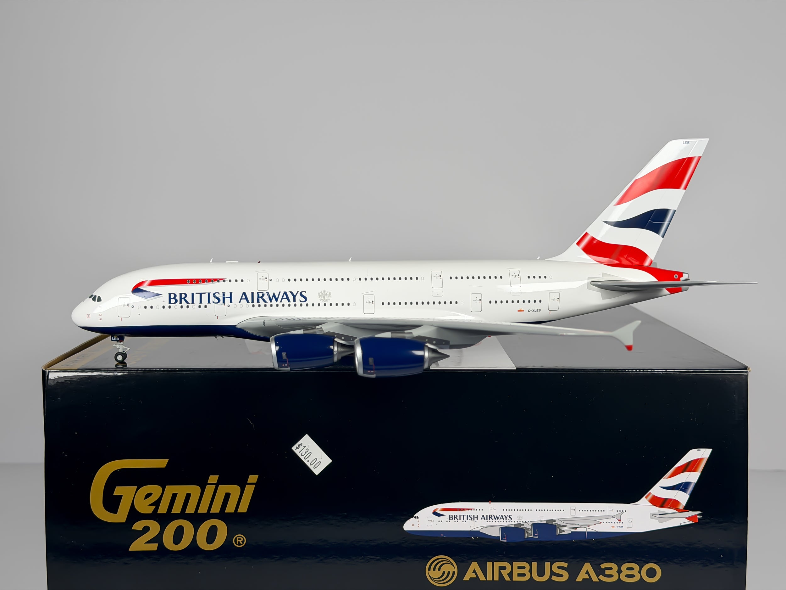 British Airways Airbus A380-800 1:200 Gemini Jets G-XLEB (G2BAW558)