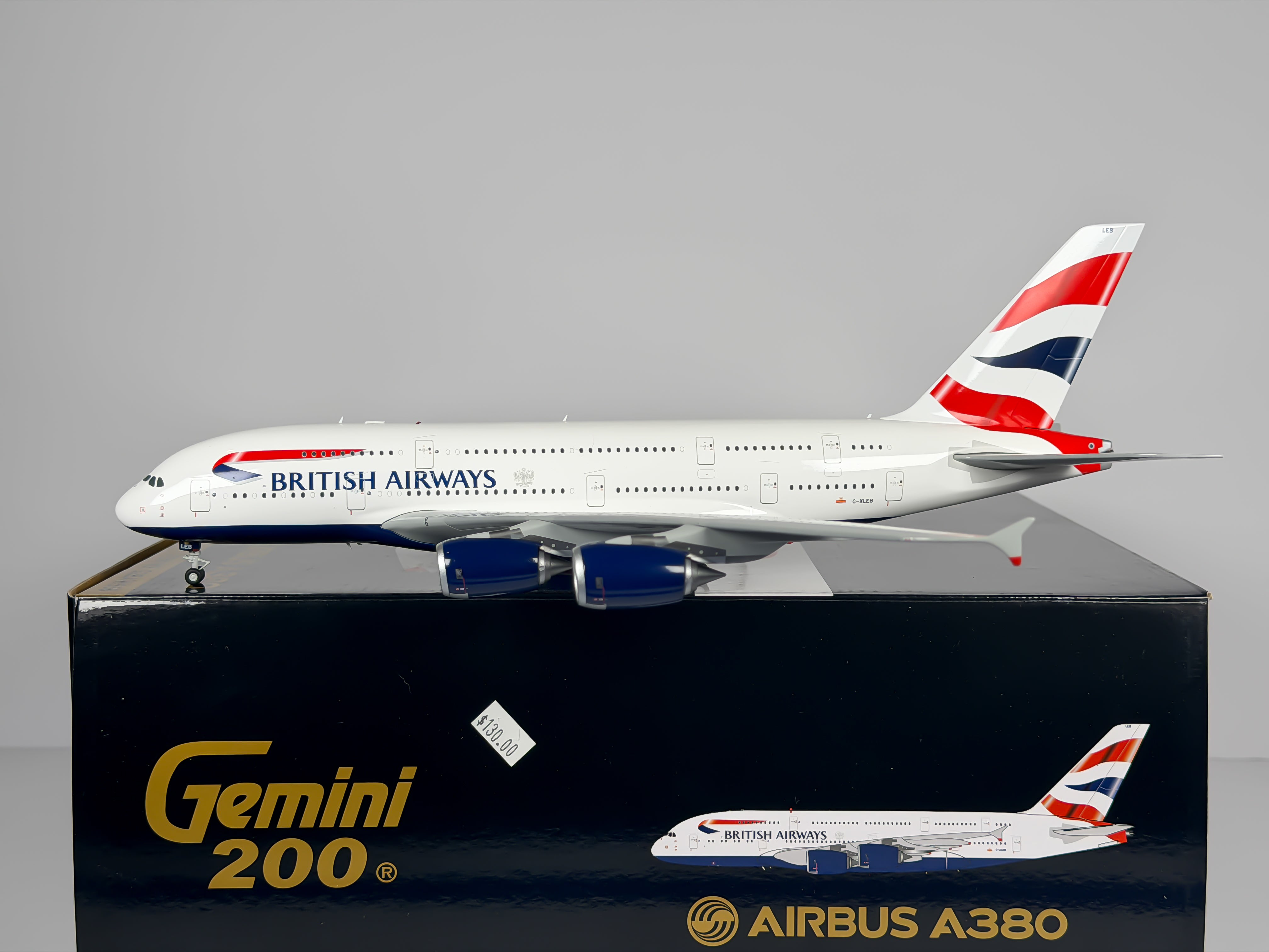 British Airways Airbus A380-800 1:200 Gemini Jets G-XLEB (G2BAW558)