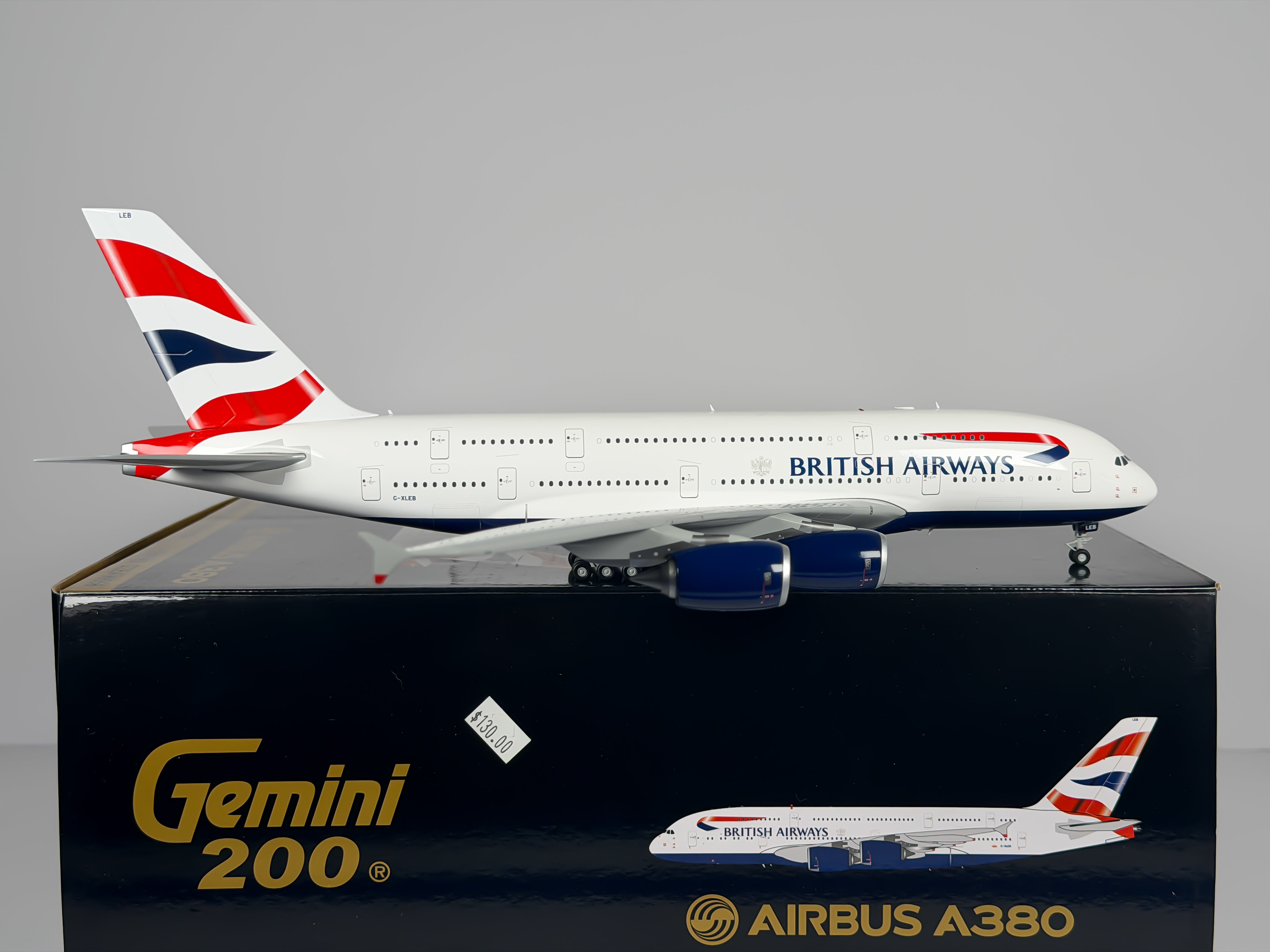 British Airways Airbus A380-800 1:200 Gemini Jets G-XLEB (G2BAW558)