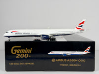 British Airways Airbus A350-1000 1:200 Gemini Jets G-XWBA (G2BAW784)