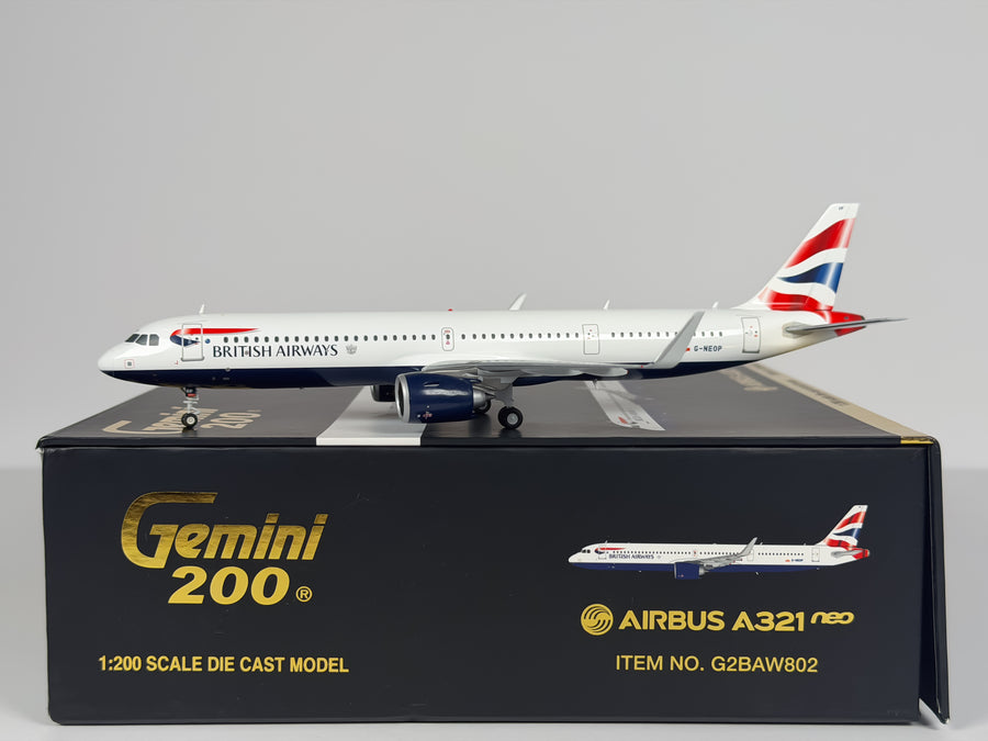 British Airways Airbus A321neo 1:200 Gemini Jets G-NEOP (G2BAW802)