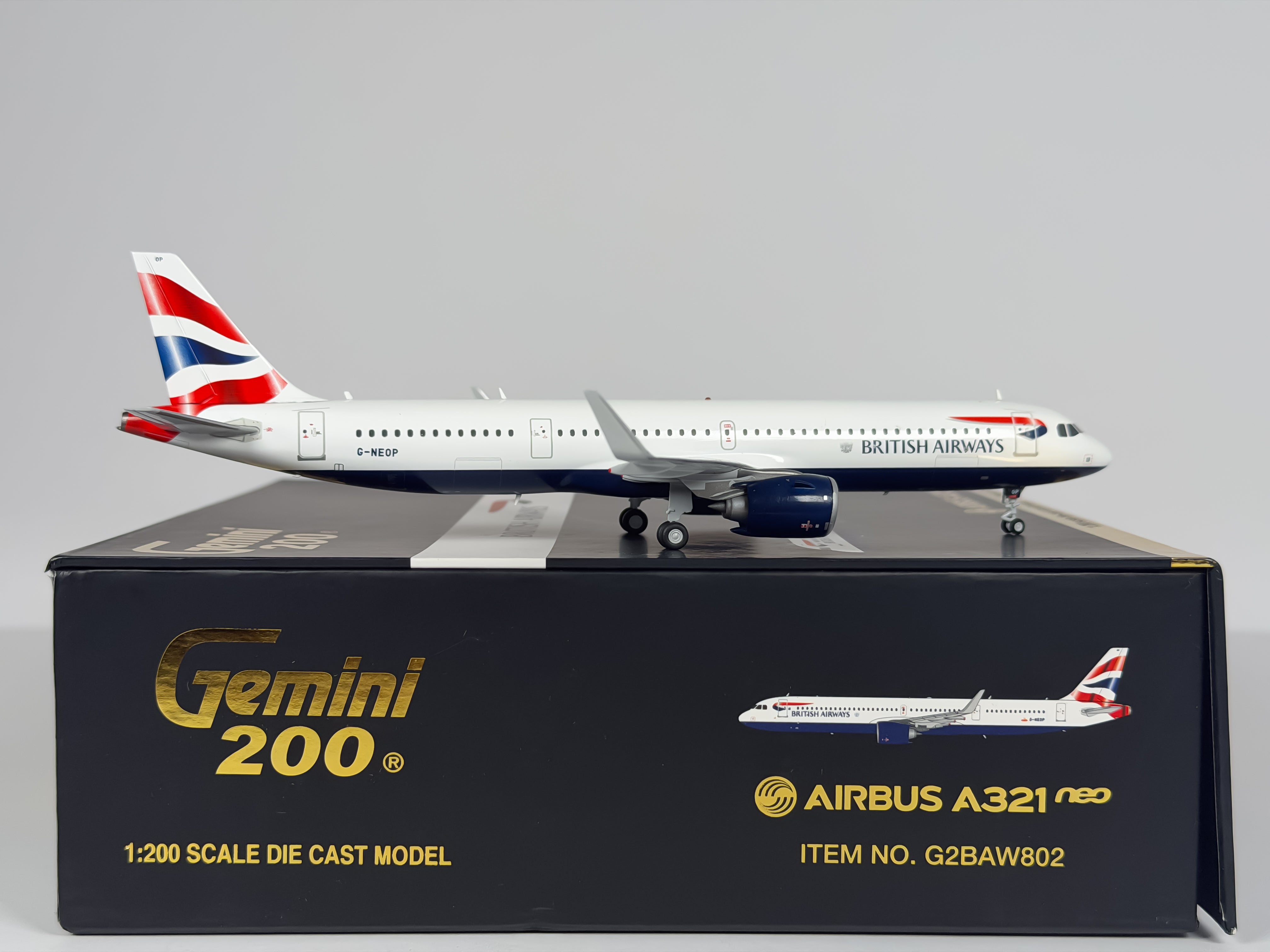 British Airways Airbus A321neo 1:200 Gemini Jets G-NEOP (G2BAW802)