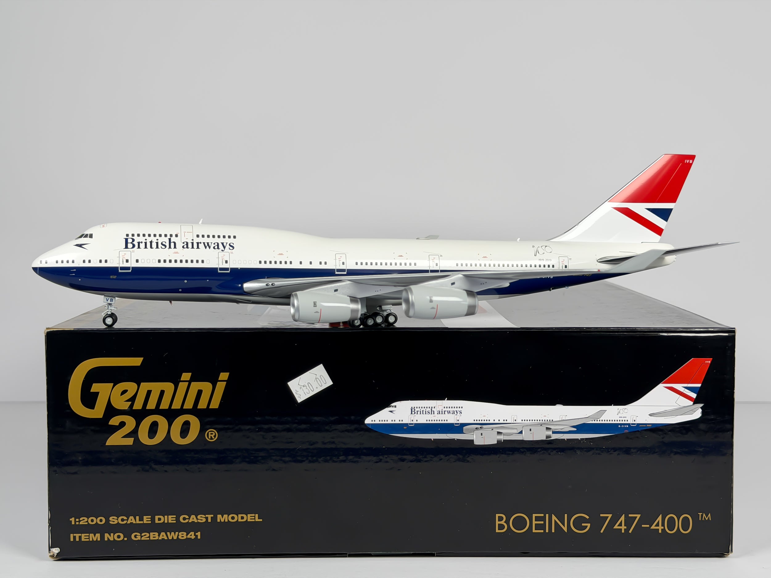 British Airways Boeing 747-400 1:200 Gemini Jets G-CIVB (G2BAW841)
