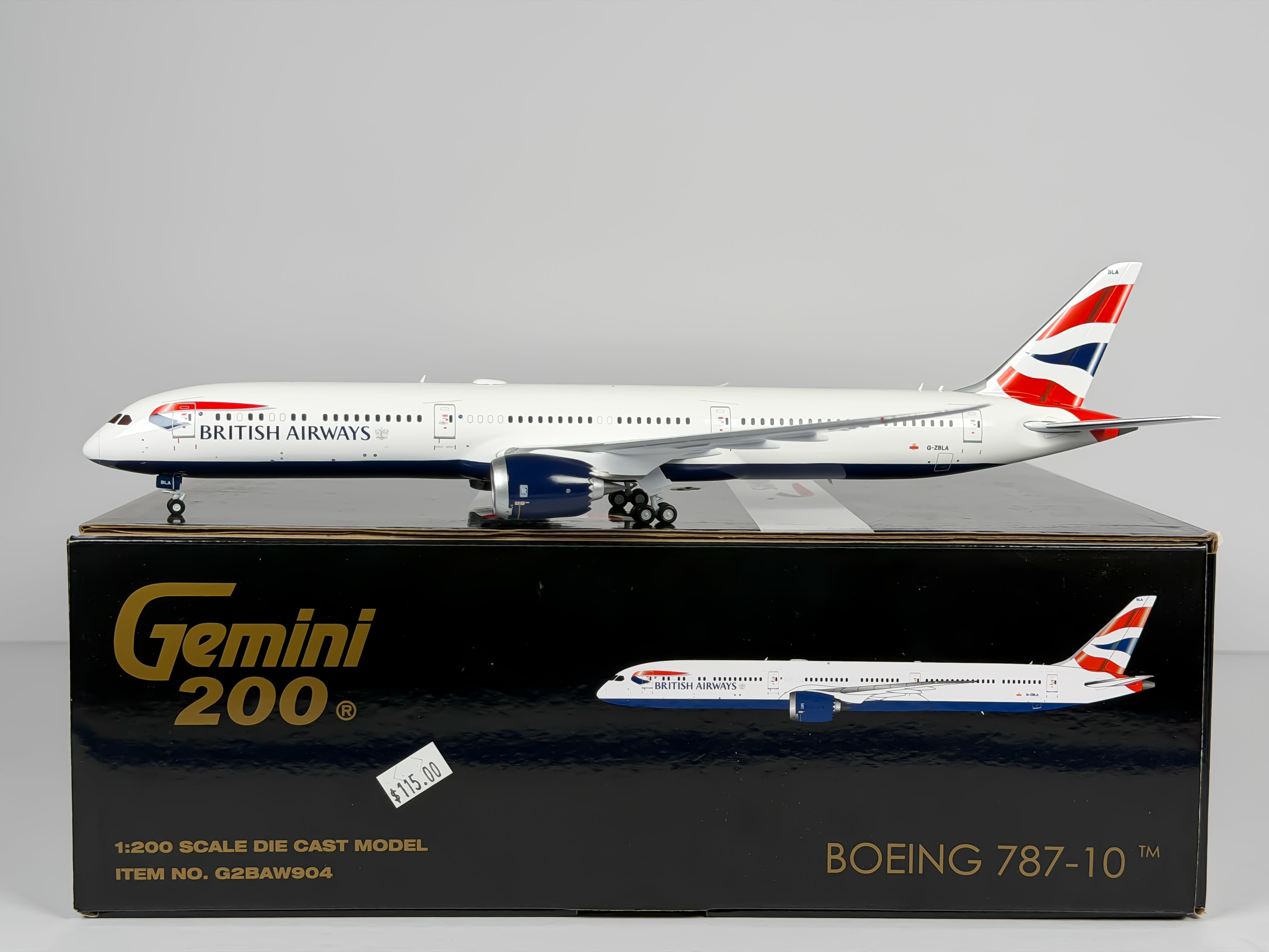 British Airways Boeing 787-10 1:200 Gemini Jets G-ZBLA (G2BAW904)