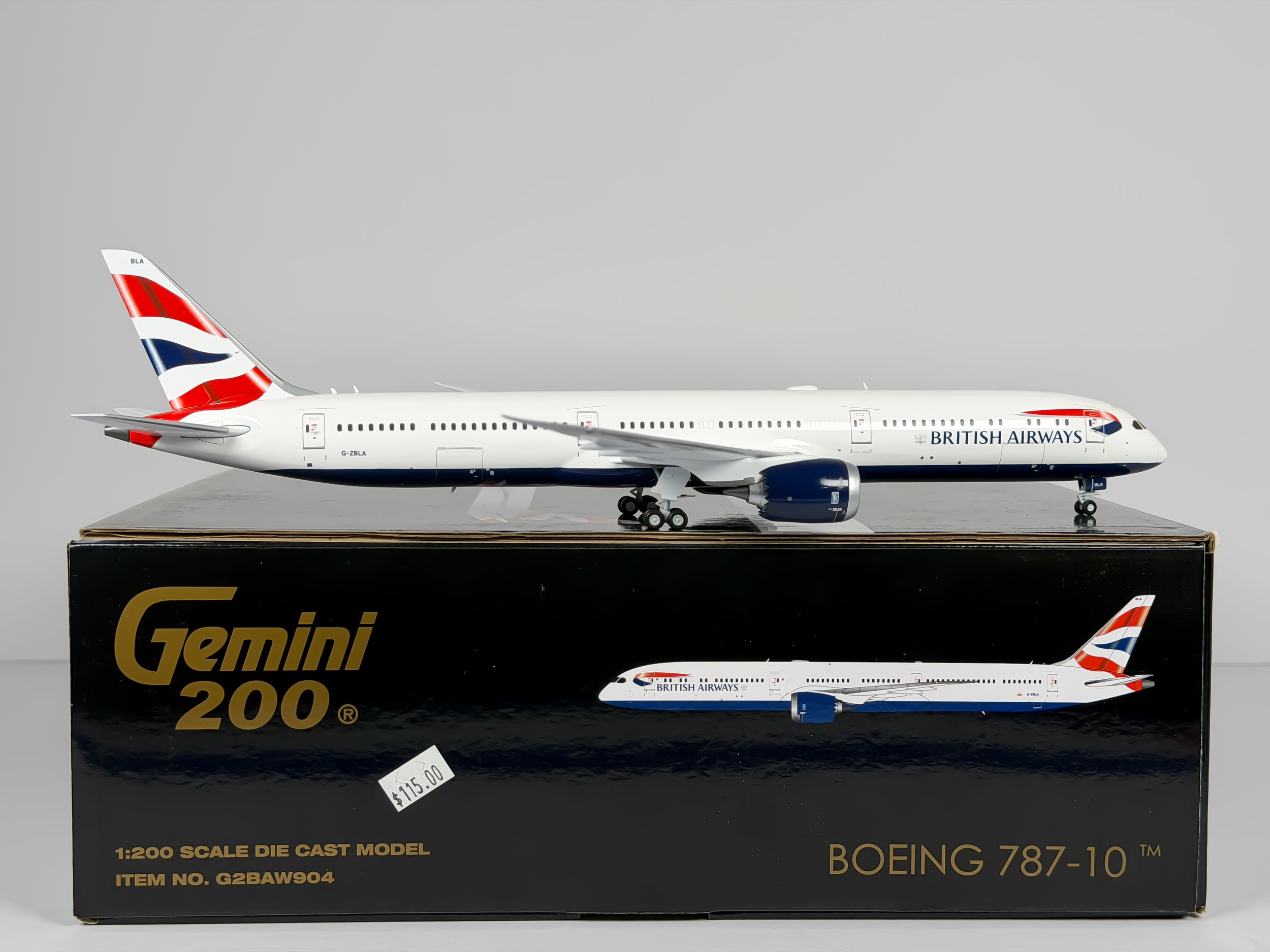 British Airways Boeing 787-10 1:200 Gemini Jets G-ZBLA (G2BAW904)