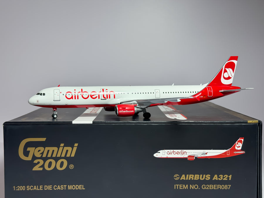 Air Berlin Airbus A321 1:200 Gemini Jets D-ALSA (G2BER087)