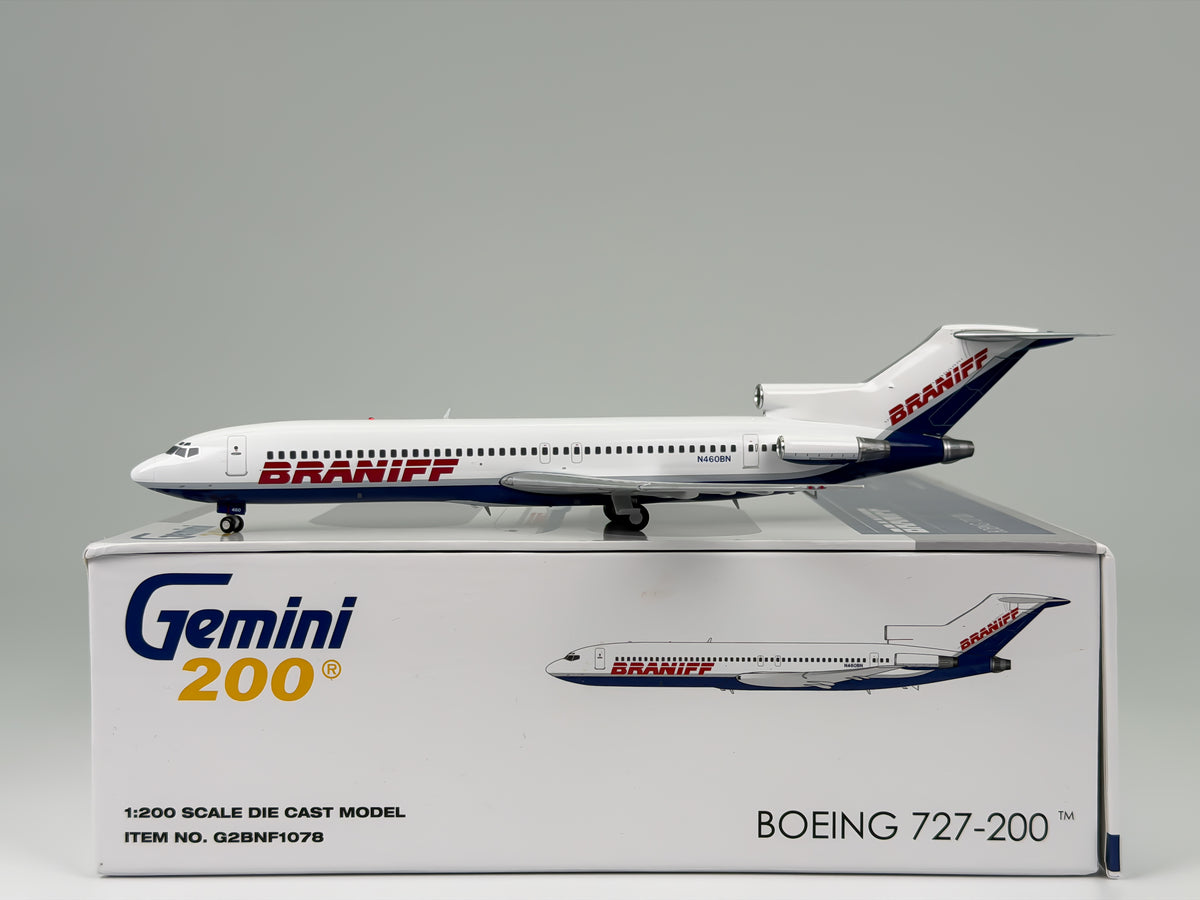Braniff II Boeing 727-200 1:200 Gemini Jets N460BN (G2BNF1078)
