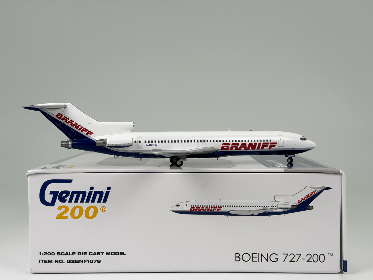 Braniff II Boeing 727-200 1:200 Gemini Jets N460BN (G2BNF1078)