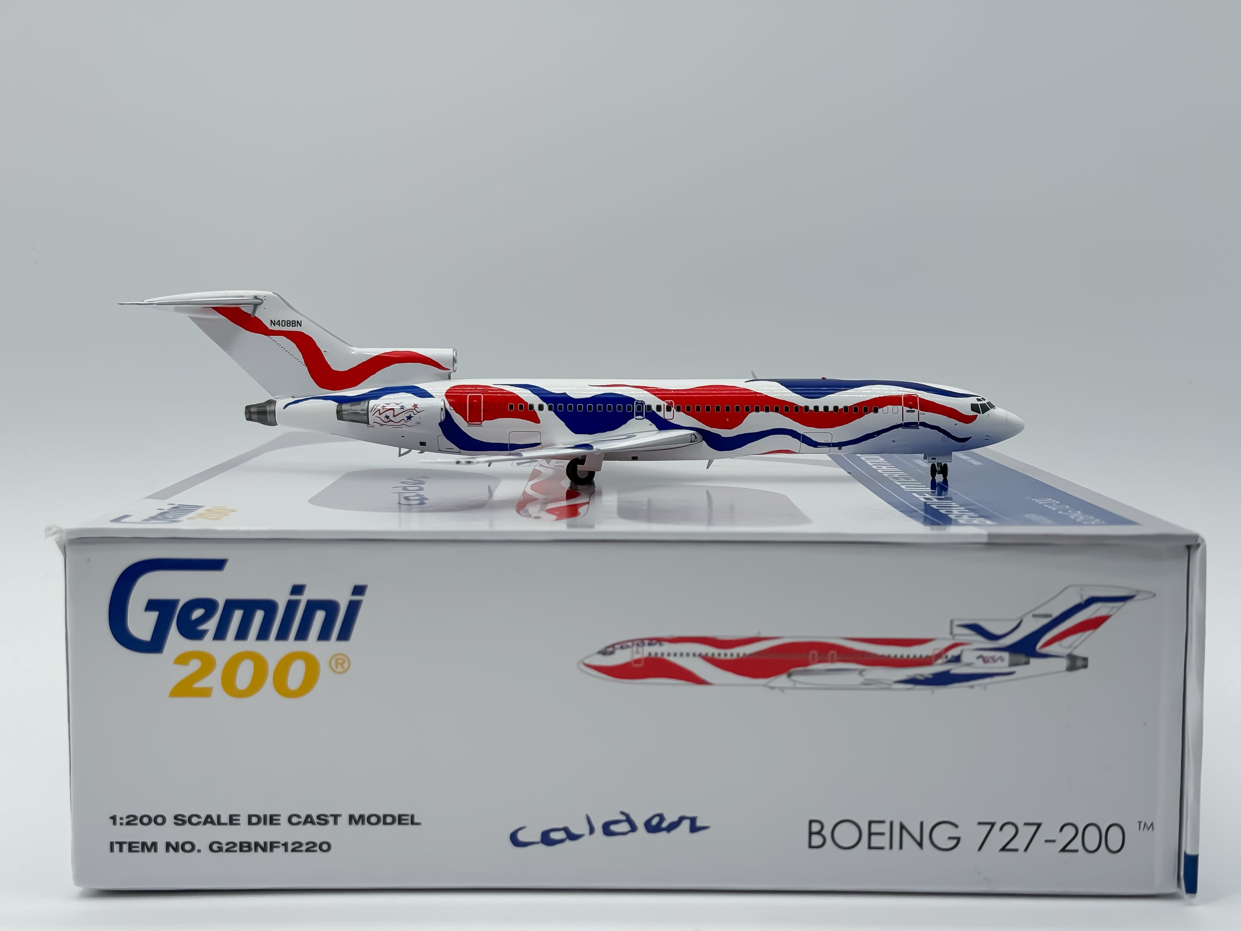 Braniff International Boeing 727-200 1:200 Gemini Jets N408BN (G2BNF1220)