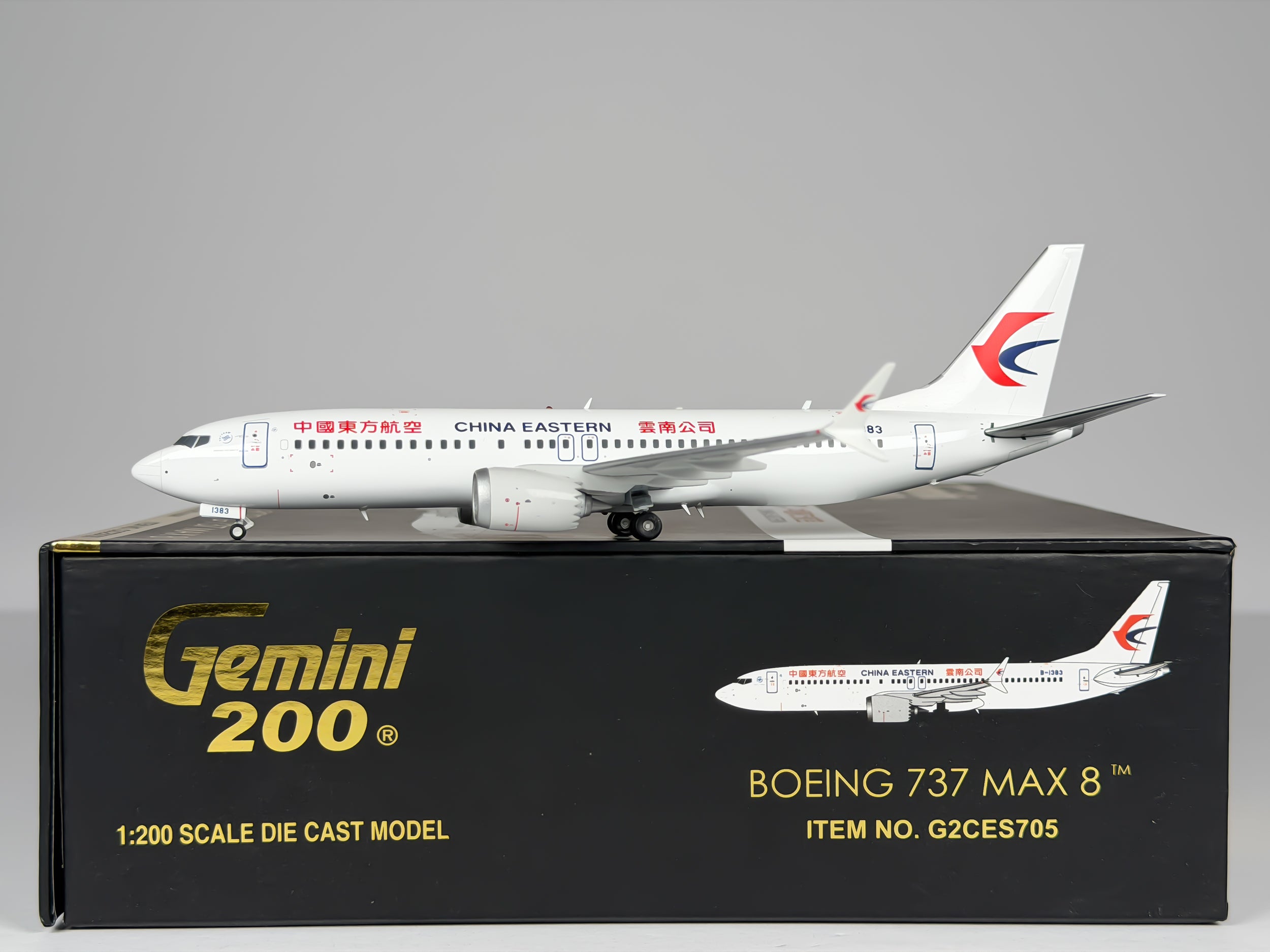 China Eastern Airlines Boeing 737 MAX 8 1:200 Gemini Jets B-1383 (G2CES705)