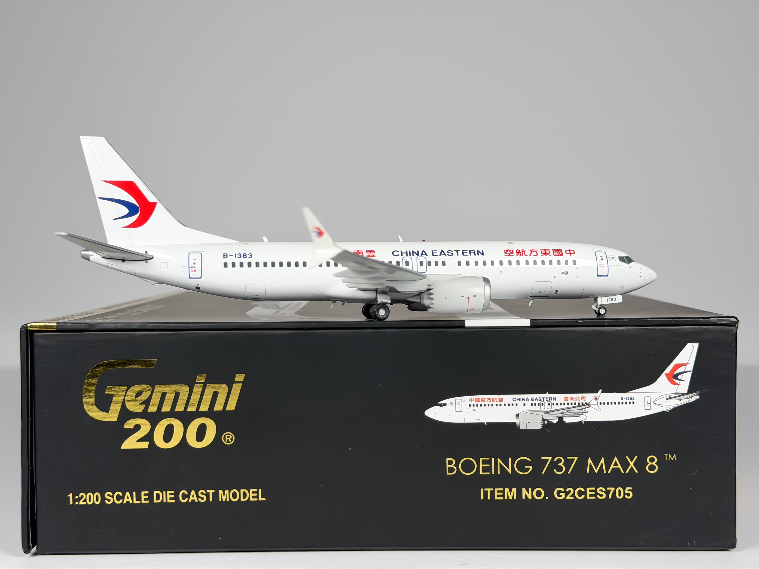 China Eastern Airlines Boeing 737 MAX 8 1:200 Gemini Jets B-1383 (G2CES705)