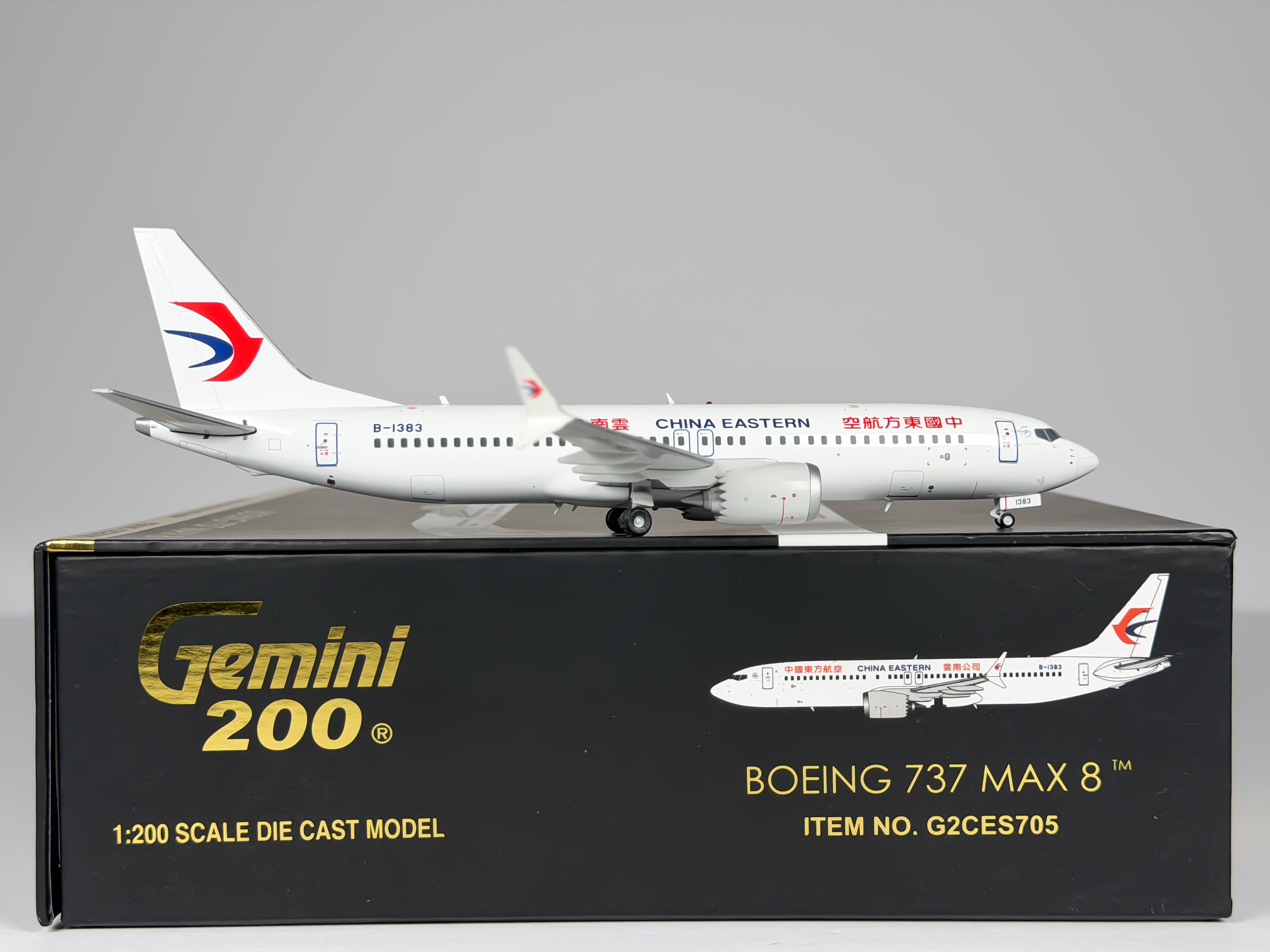 China Eastern Airlines Boeing 737 MAX 8 1:200 Gemini Jets B-1383 (G2CES705)
