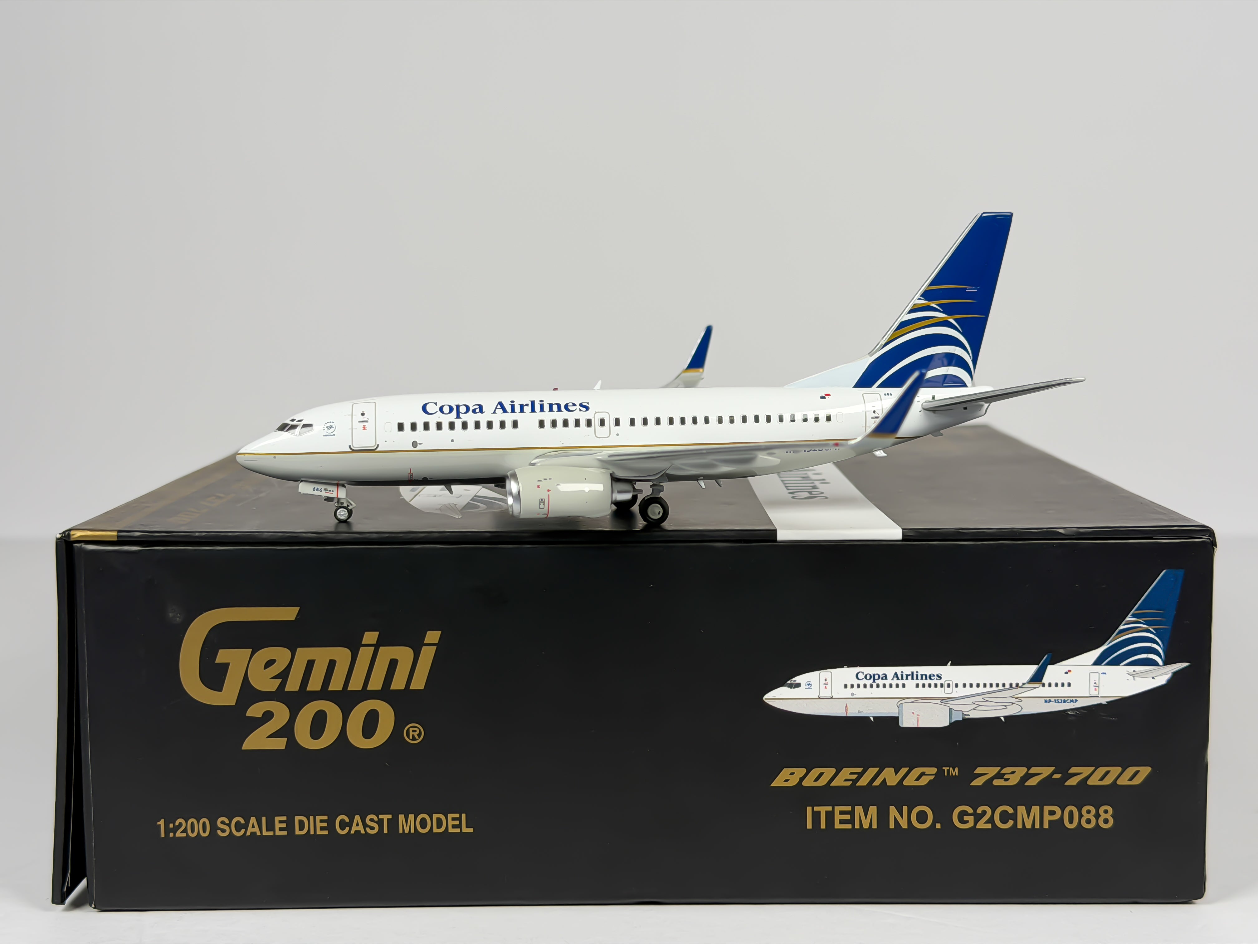 Copa Airlines Boeing 737-700 1:200 Gemini Jets HP-1528CMP (G2CMP088)