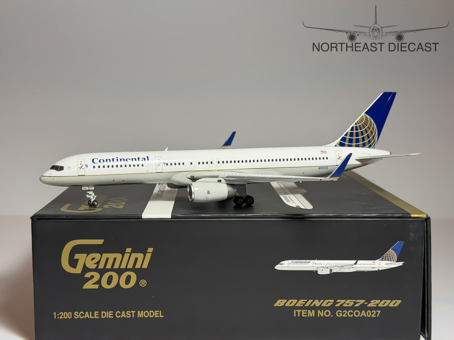 Continental Airlines Boeing 757-200 1:200 Gemini Jets N13113 (G2COA027)