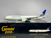 Continental Airlines Boeing 777-200 1:200 Gemini Jets N77012 (G2COA150)