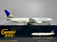 Continental Airlines Boeing 777-200 1:200 Gemini Jets N77012 (G2COA150)