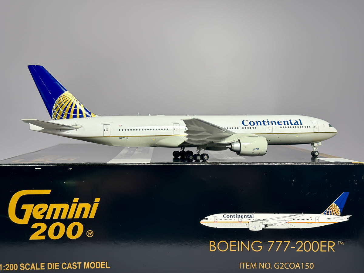 Continental Airlines Boeing 777-200 1:200 Gemini Jets N77012 (G2COA150)