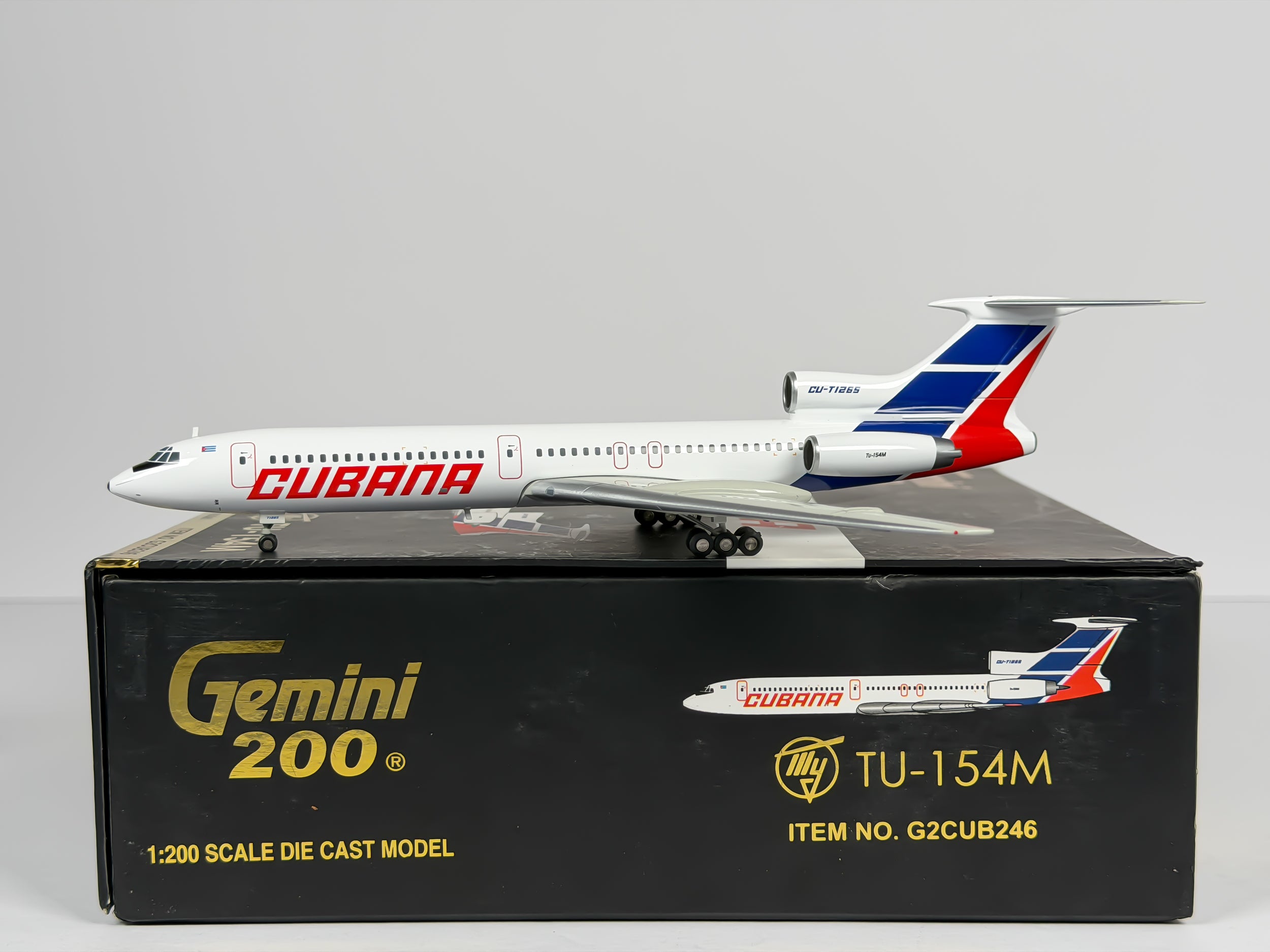 Cubana de Aviacion Tupolev Tu-154M 1:200 Gemini Jets CU-T1265 (G2CUB246)