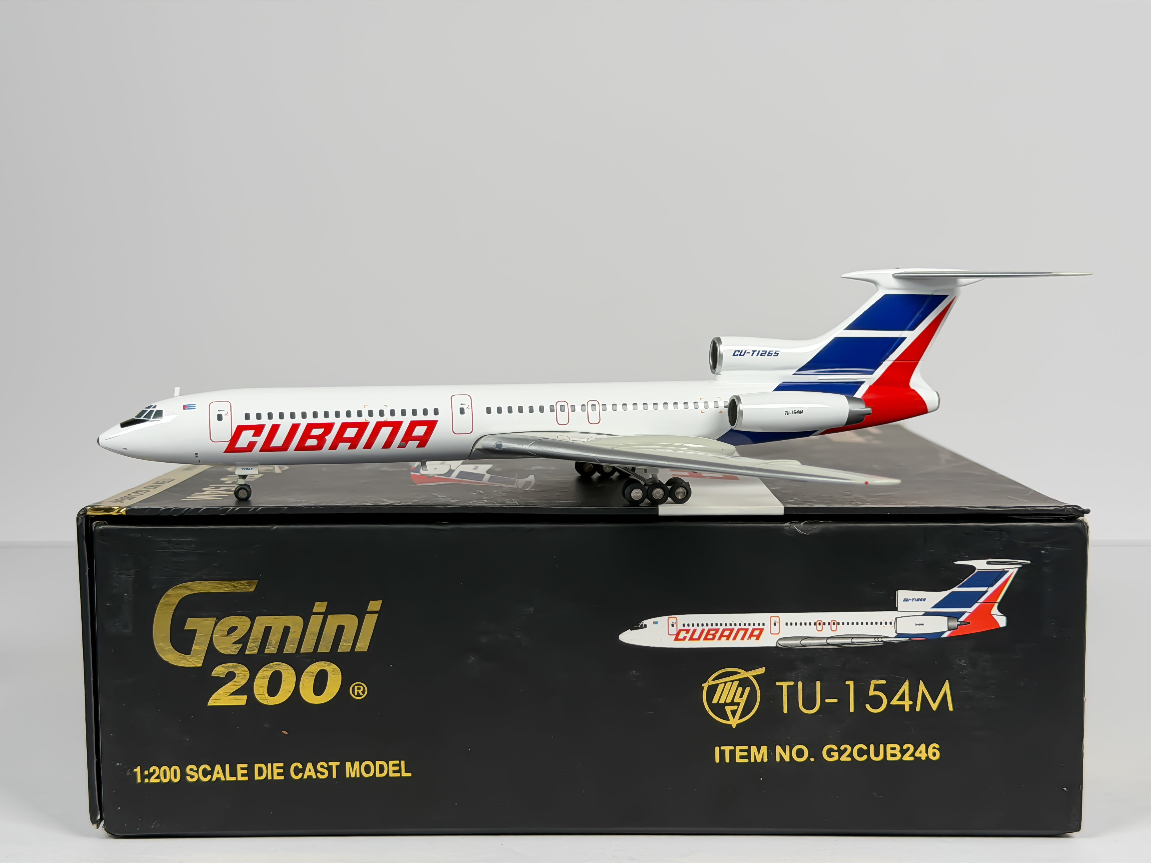 Cubana de Aviacion Tupolev Tu-154M 1:200 Gemini Jets CU-T1265 (G2CUB246)
