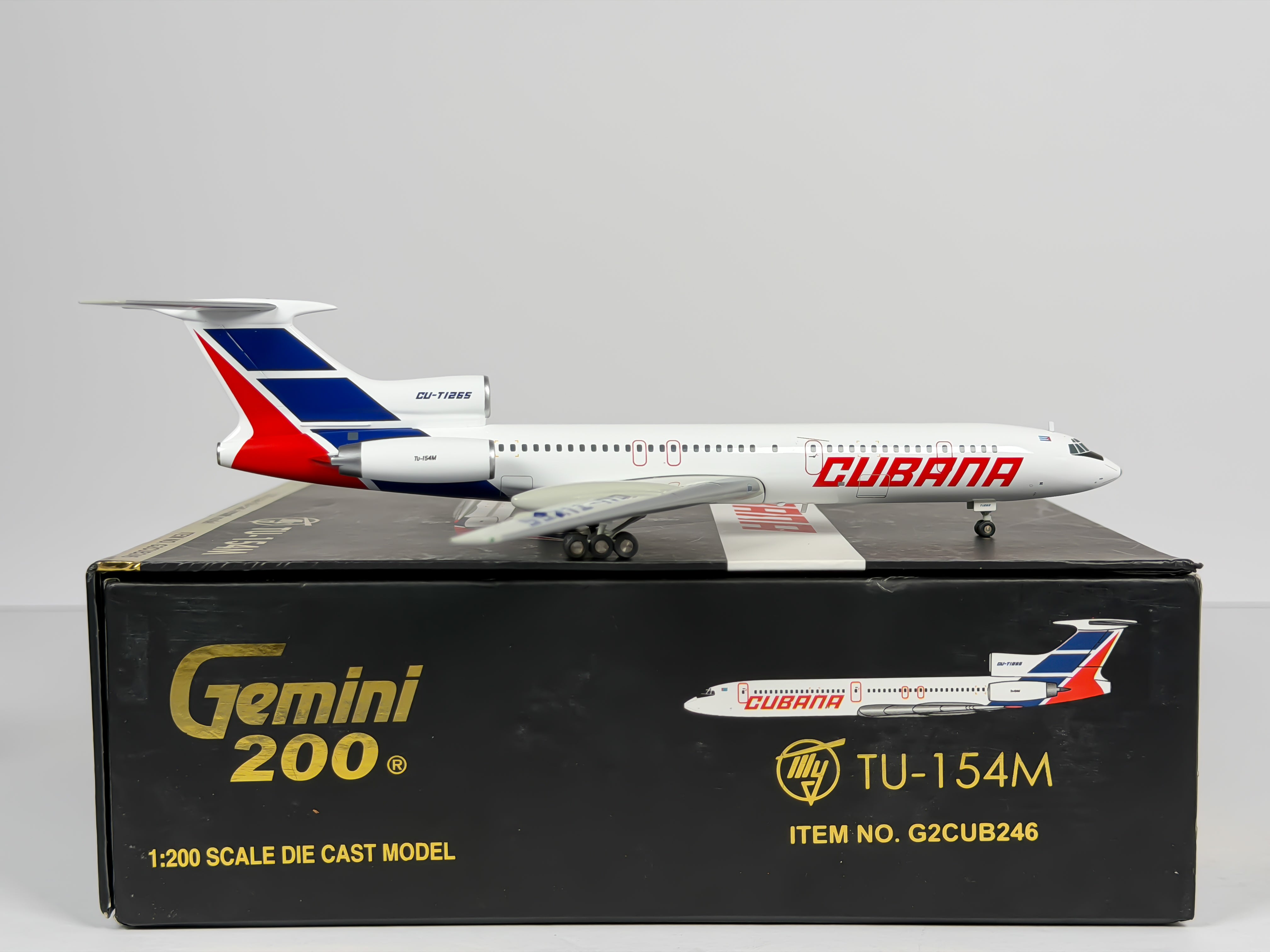 Cubana de Aviacion Tupolev Tu-154M 1:200 Gemini Jets CU-T1265 (G2CUB246)