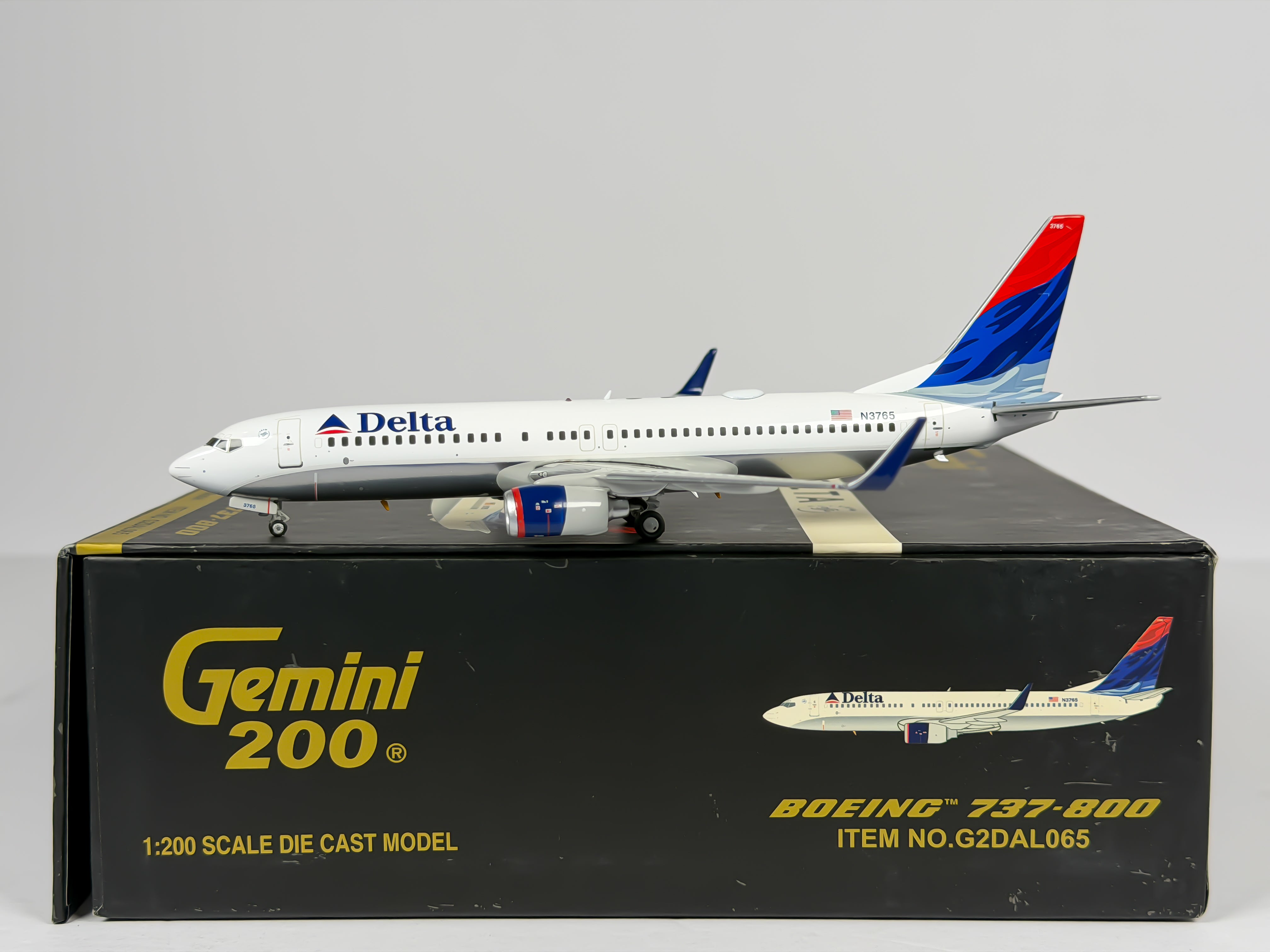 Delta Air Lines Boeing 737-800 1:200 Gemini Jets N3765 (G2DAL065)