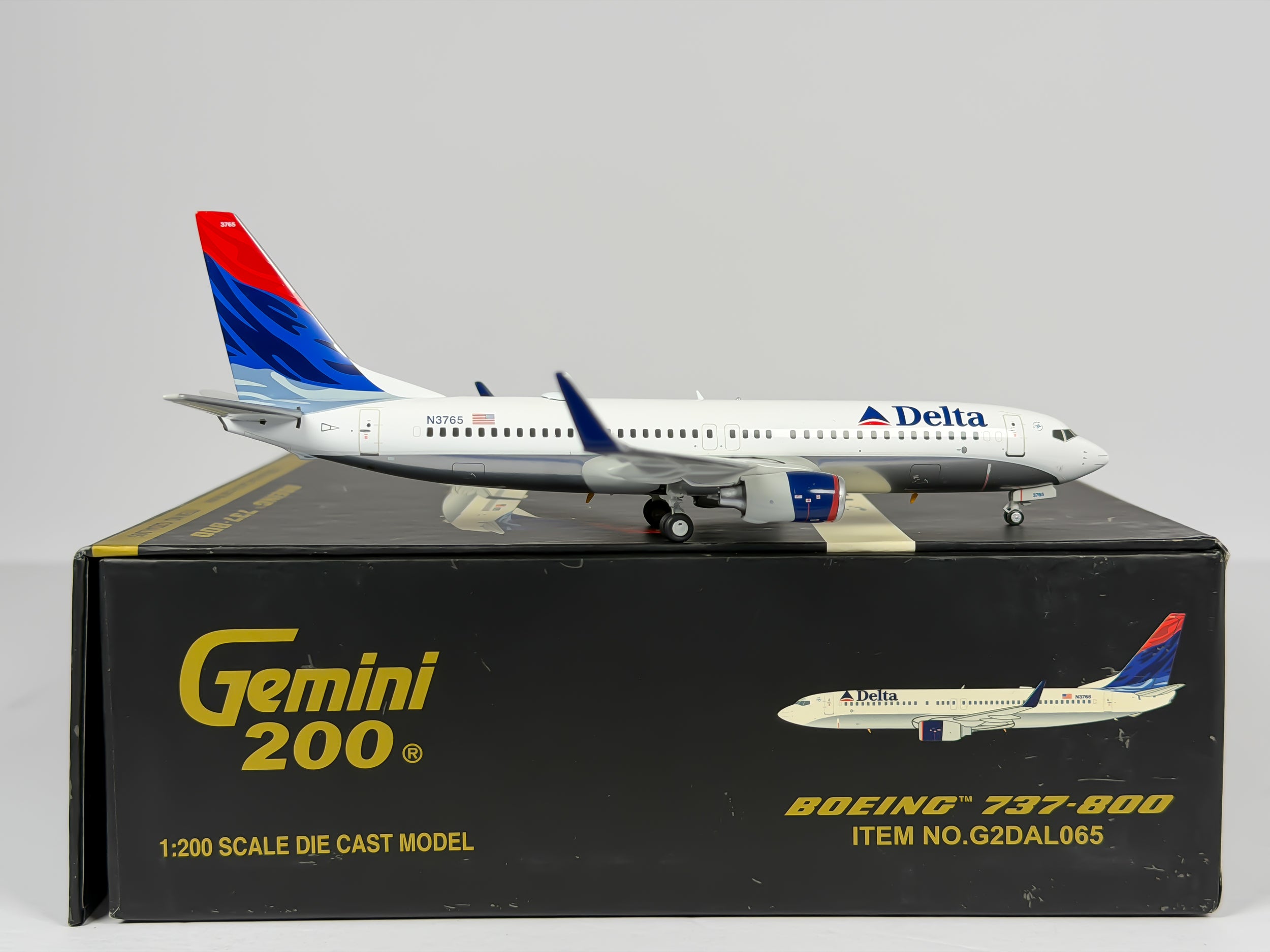 Delta Air Lines Boeing 737-800 1:200 Gemini Jets N3765 (G2DAL065)