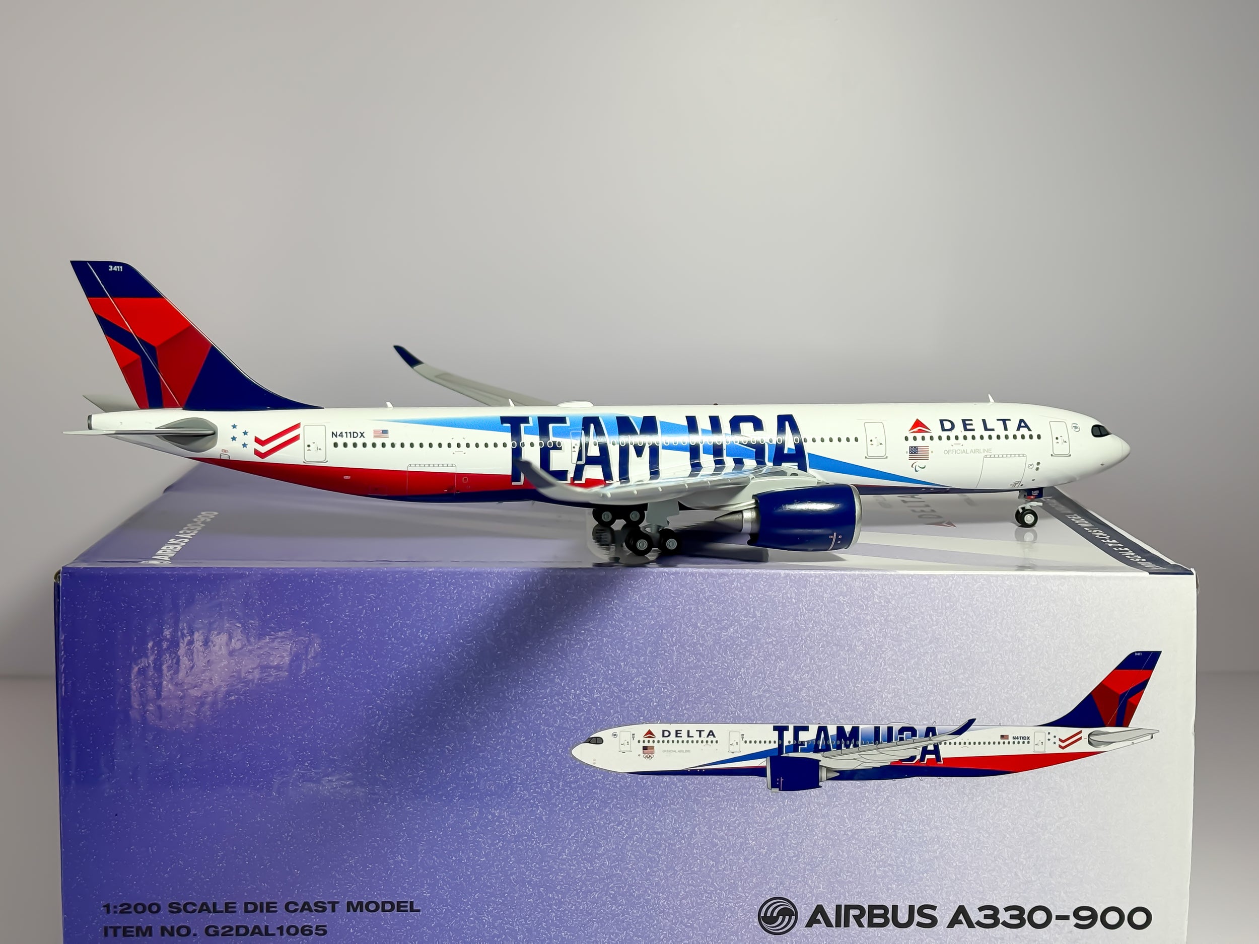 Delta Air Lines Airbus A330-900neo 1:200 Gemini Jets N411DX (G2DAL1065)