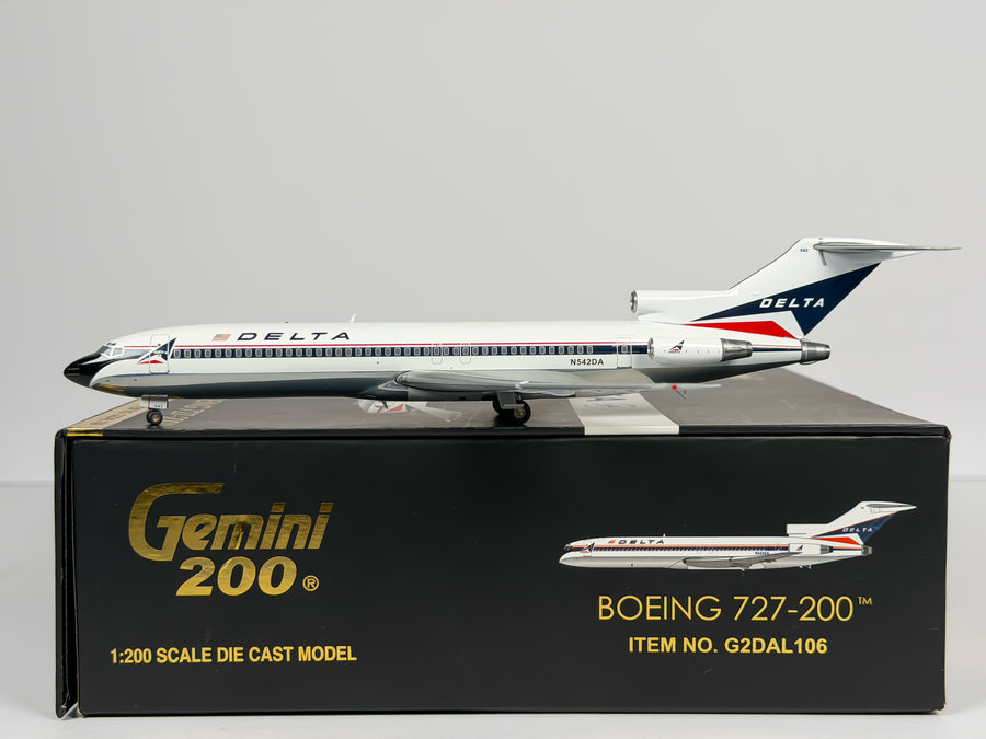 Delta Air Lines Boeing 727-200 1:200 Gemini Jets N542DA (G2DAL106)
